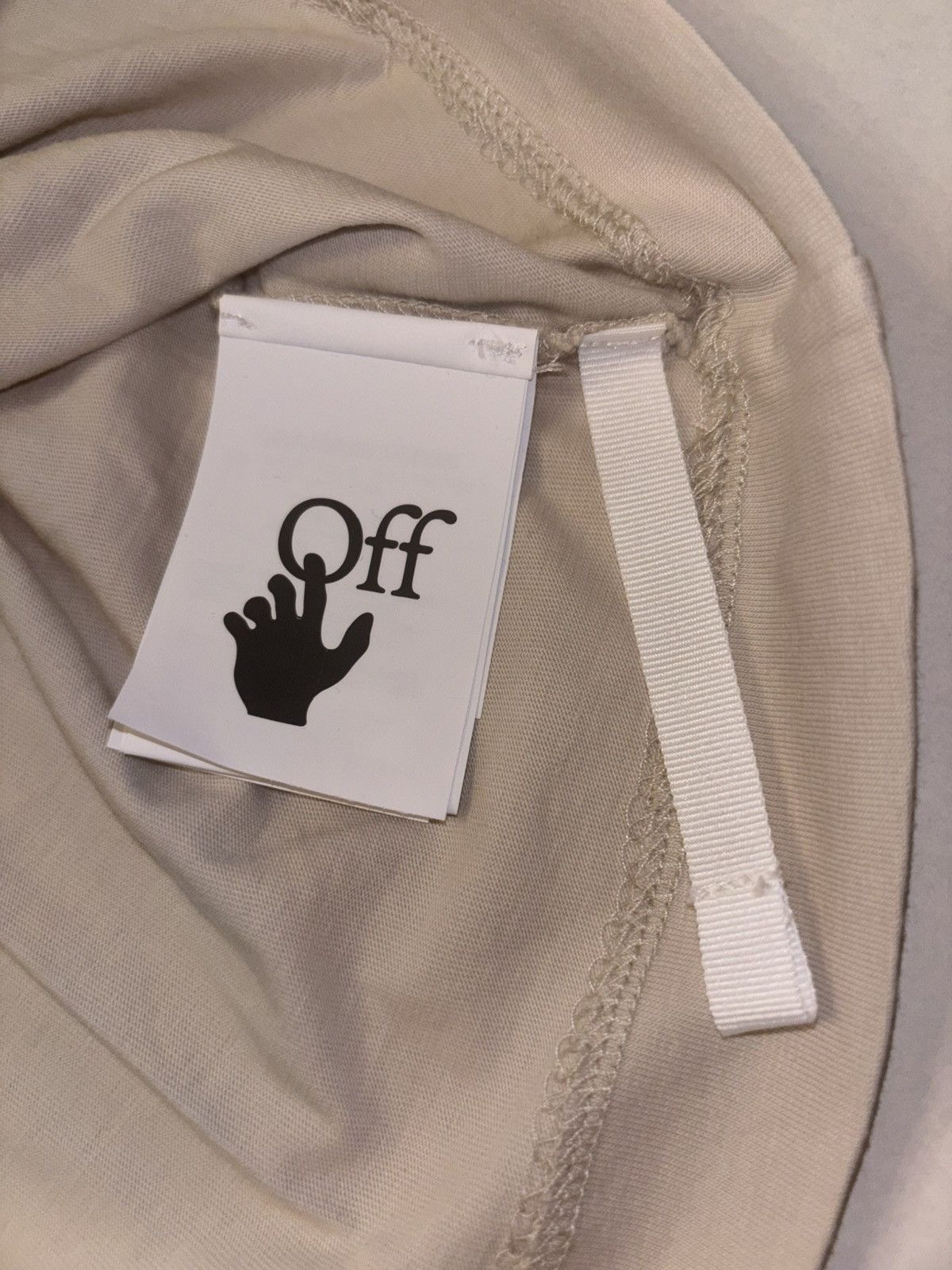 Off-White Off-White Beige Graphic Crop Size S / US 4 / IT 40 - 3 Thumbnail