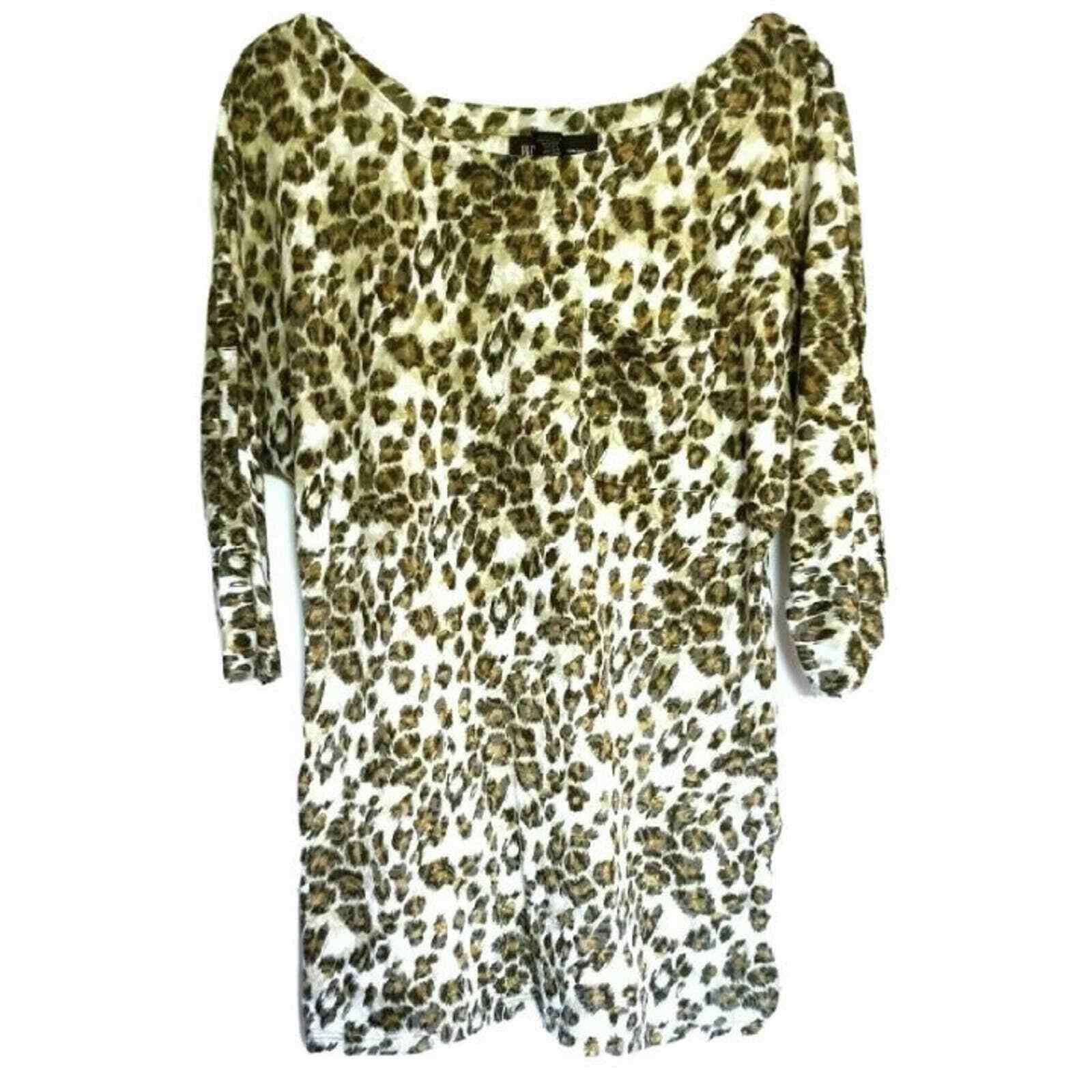 Other Inc Leopard Print Blouse Small S Tshirt Tee Top Animal Soft Size S / US 4 / IT 40 - 1 Thumbnail