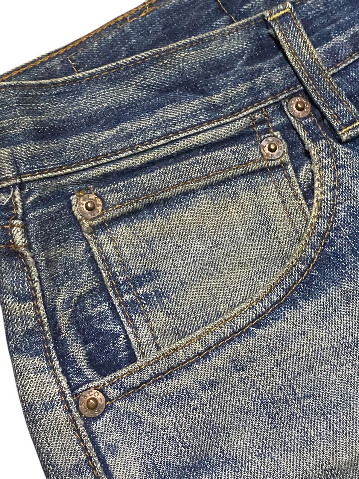 Levi's Vintage Levis 503 Mud Wash Distressed Button J09 Baggy Jeans Size US 34 / EU 50 - 9 Thumbnail