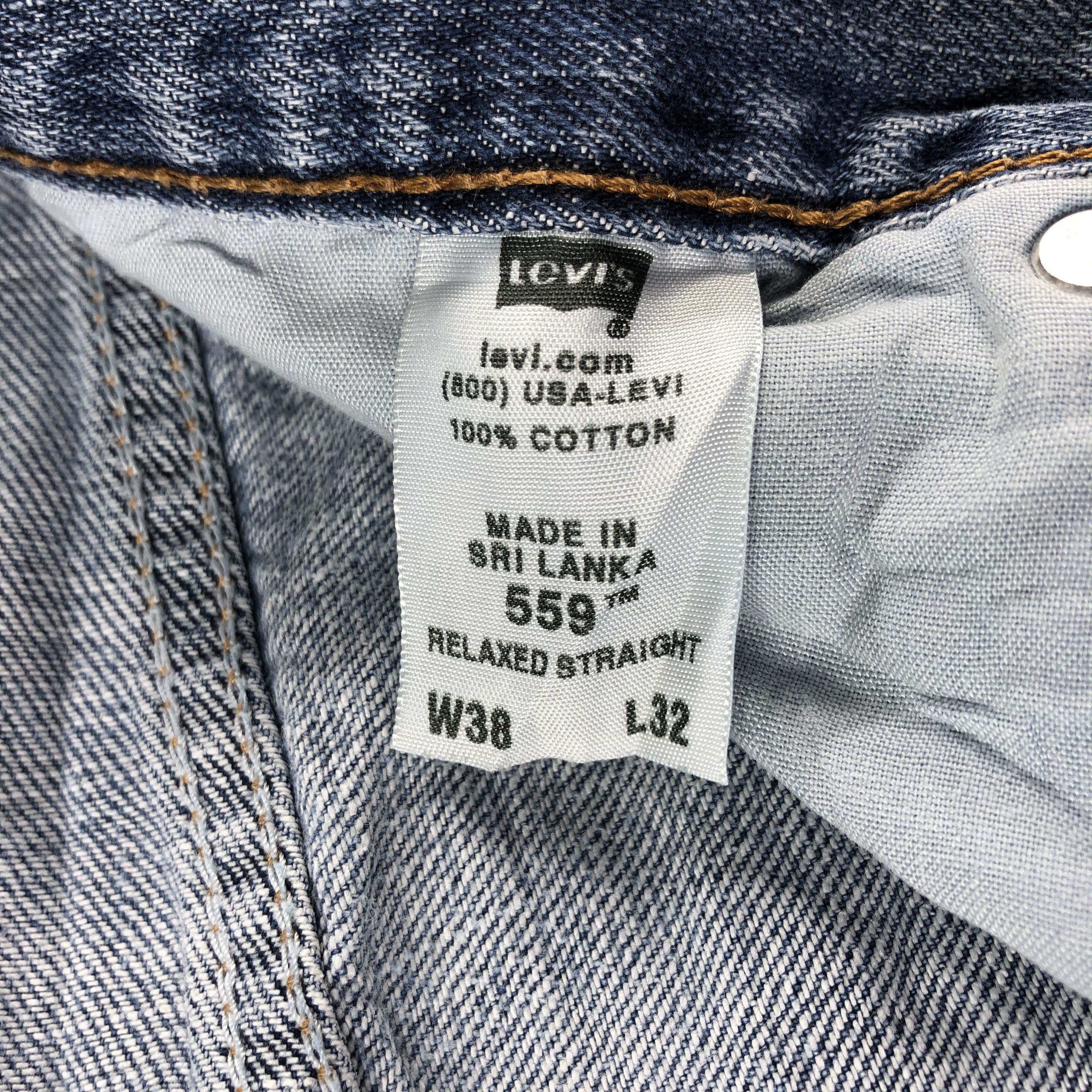 Levi's Vintage Blue Wash Levis 559 Jeans-J2459 Size US 37 - 14 Thumbnail