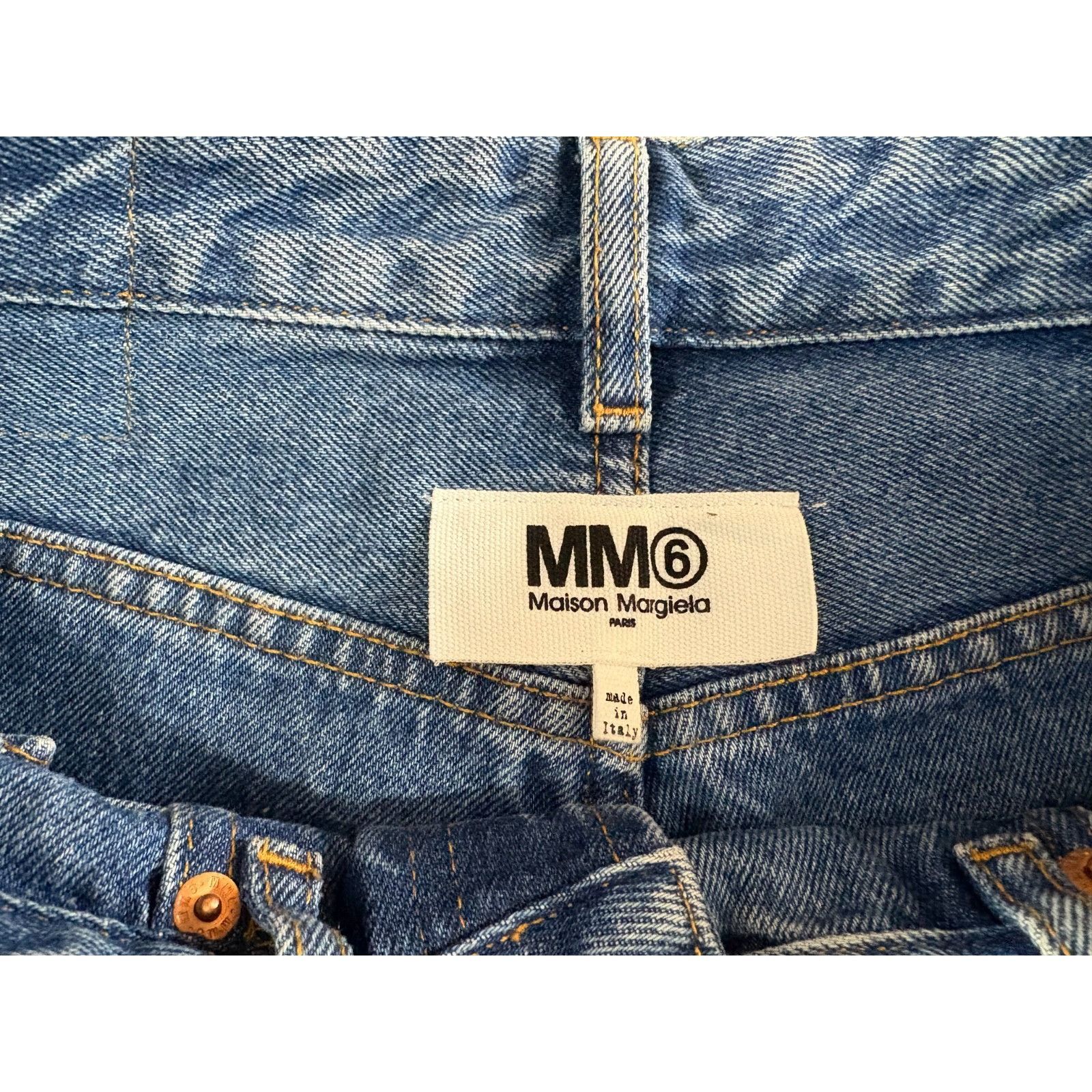 Maison Margiela MM6 Maison Margiela Inside Out Jeans size 42 US 6 color blue Size 28" / US 6 / IT 42 - 11 Thumbnail