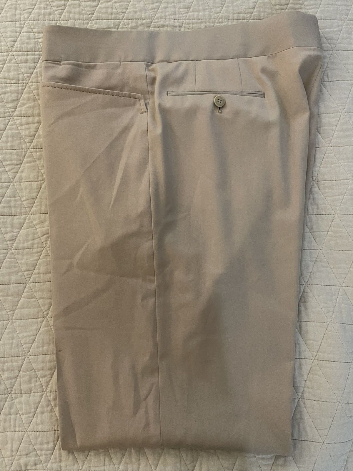 Brioni Flat Front Western Pocket Tropical Weight Wool Trouser Size 38R - 1 Thumbnail
