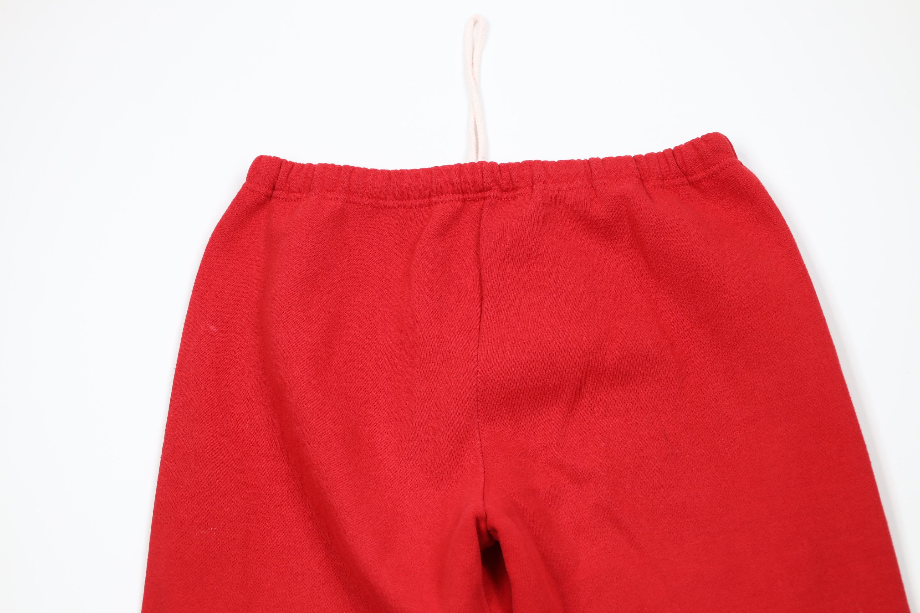 Russell Athletic Vintage 90s Russell Athletic Blank Sweatpants Red USA Size US 34 / EU 50 - 9 Thumbnail