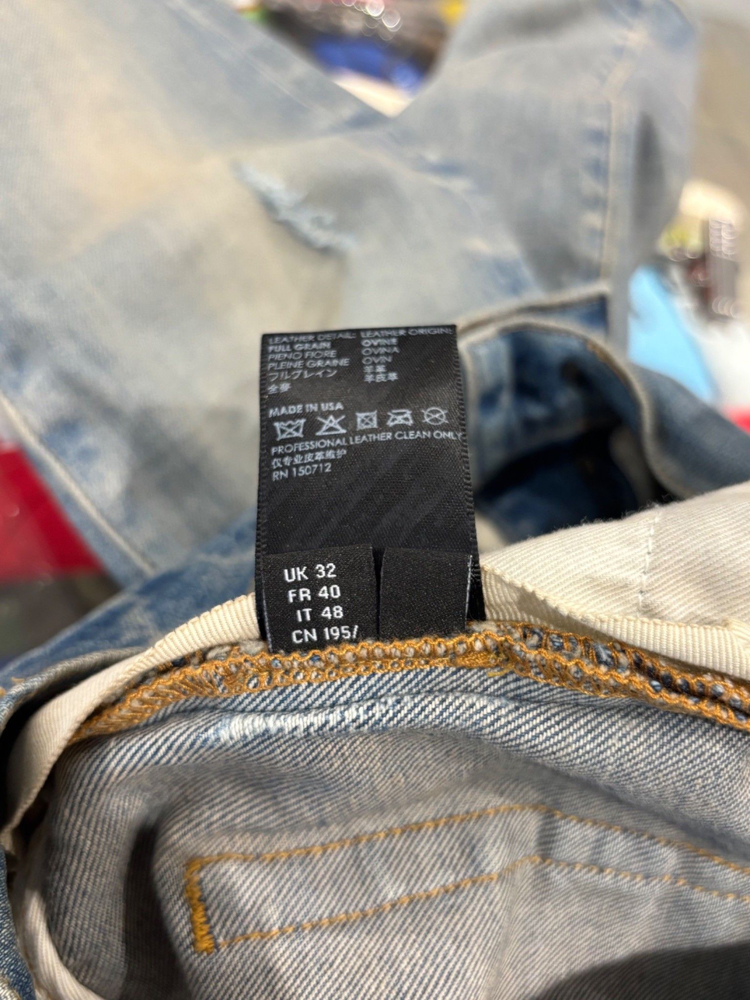 Amiri Amiri Camo Applique Denim Jeans Clay Indigo Size US 32 / EU 48 - 7 Thumbnail