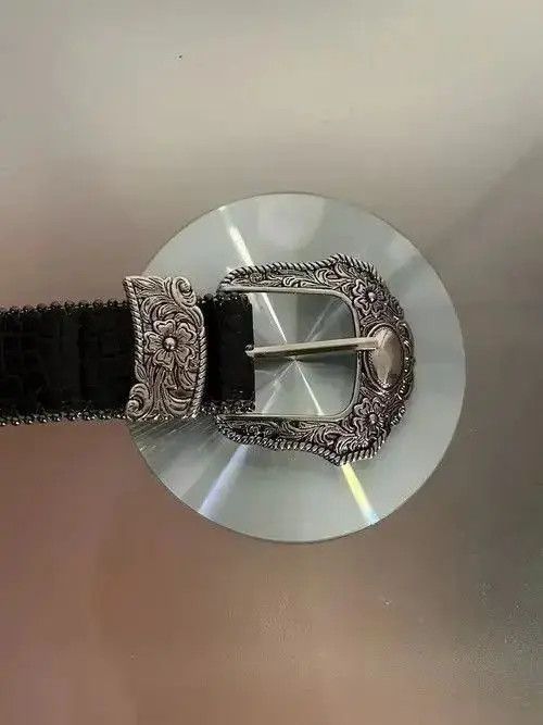 Japanese Brand Y2K Gothic Buckle Belt Size 30 - 4 Thumbnail