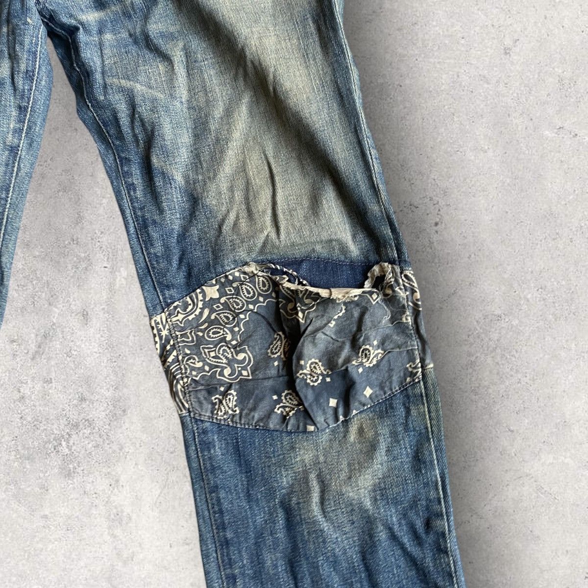 Sasquatchfabrix SS11 Bandana Biker Details Stretch Denim Size US 32 / EU 48 - 3 Thumbnail
