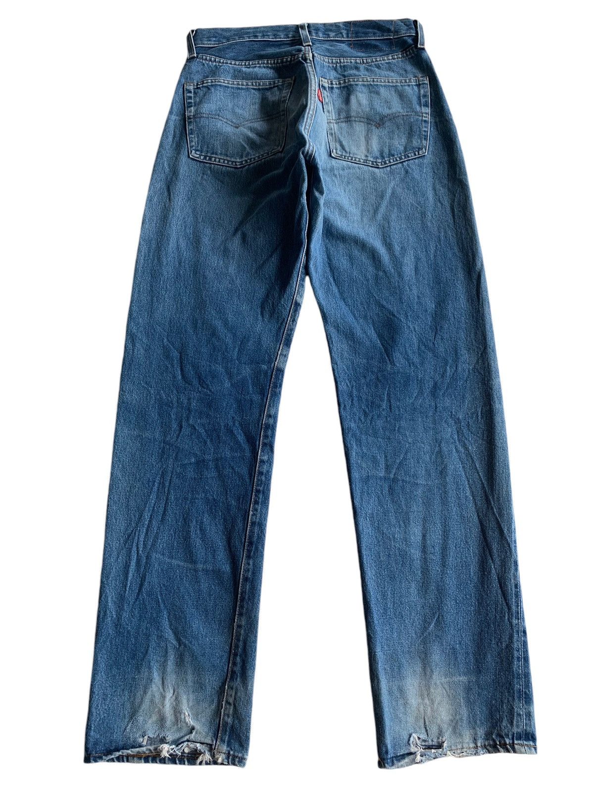 Levi's VINTAGE LEVIS 501XX BIG E SELVEDGE DISTRESSED DENIM Size US 29 - 3 Thumbnail