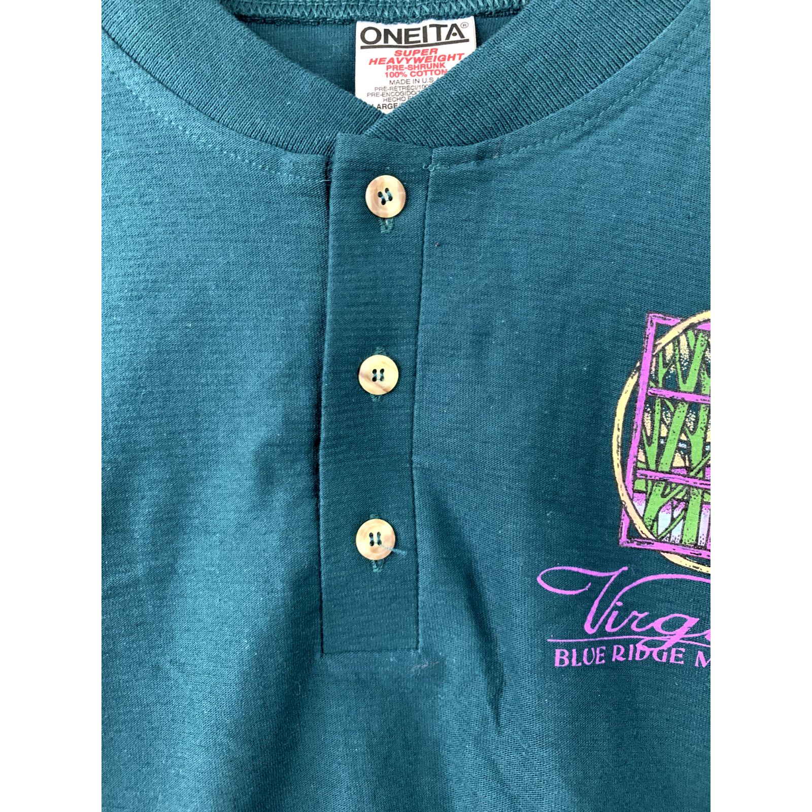 Vintage Vintage Virginia Blue Ridge Mountains Shirt Tee Green VTG L Size US L / EU 52-54 / 3 - 3 Thumbnail