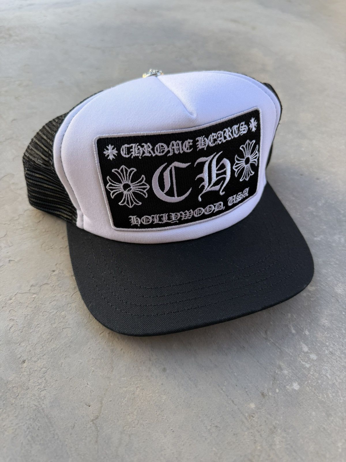Chrome Hearts CHROME HEARTS CH Hollywood Trucker Hat BLACK/WHITE