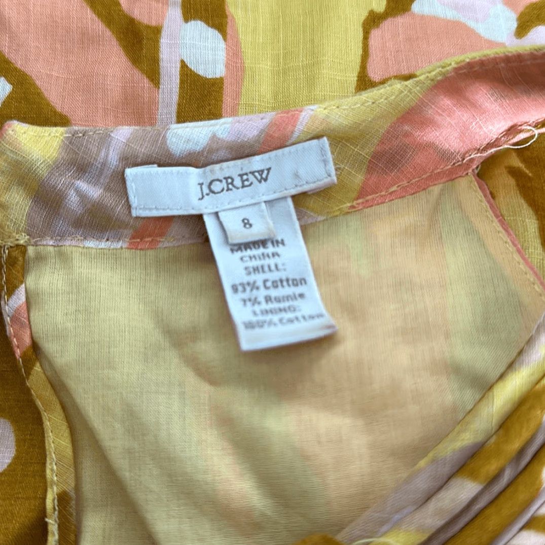 J.Crew J. Crew Women Blouse Sleeveless Tank Top Ruffles Neck Crew Neck Multicolor Size S Womens Size S / US 4 / IT 40 - 6 Thumbnail