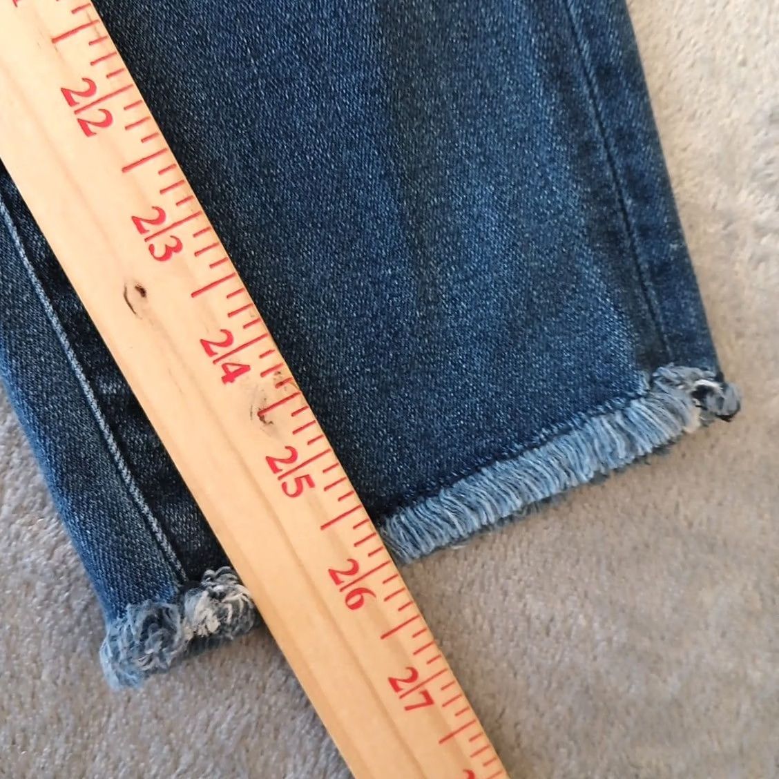 Anthropologie Anthropologie Jeans Women Size 28P Blue Pilcro & The Letterpress Skinny Frayed Hem 5-Pocket Denim Mid Rise XS? No, keep: 28P Size 28" / US 6 / IT 42 - 5 Thumbnail