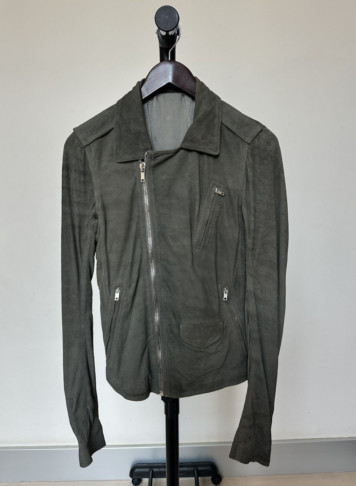 Rick Owens Rick Owens Lambskin Biker Jacket Size US S / EU 44-46 / 1 - 1 Thumbnail