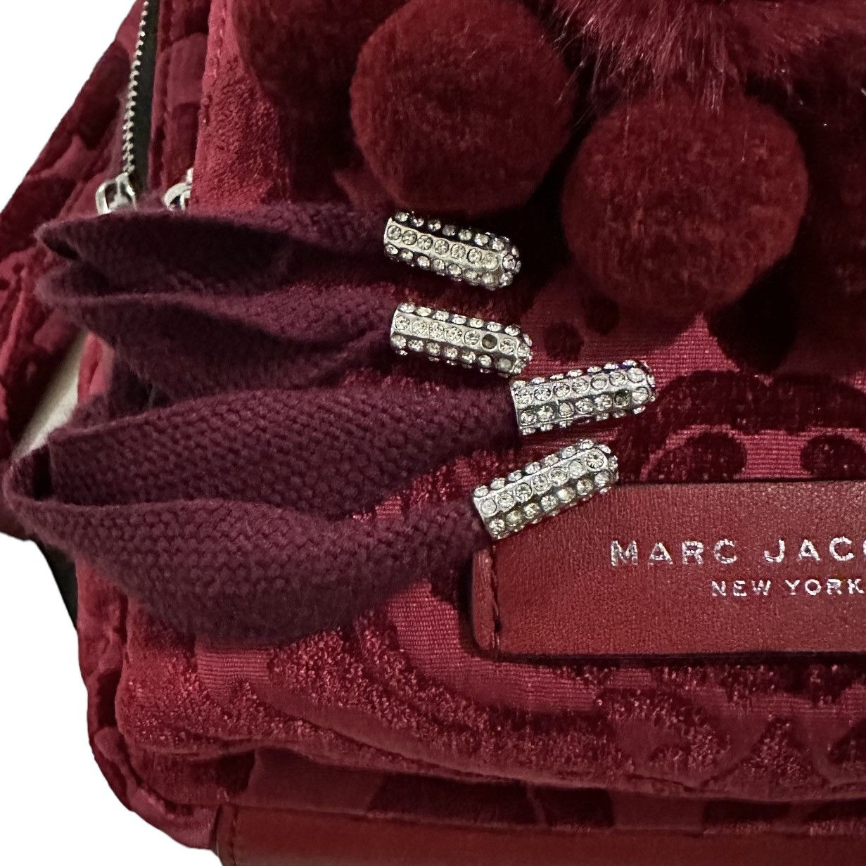 Marc Jacobs Grailed🔥MARC JACOBS Mini Damask Double Zip Velvet Backpack Size ONE SIZE - 8 Thumbnail