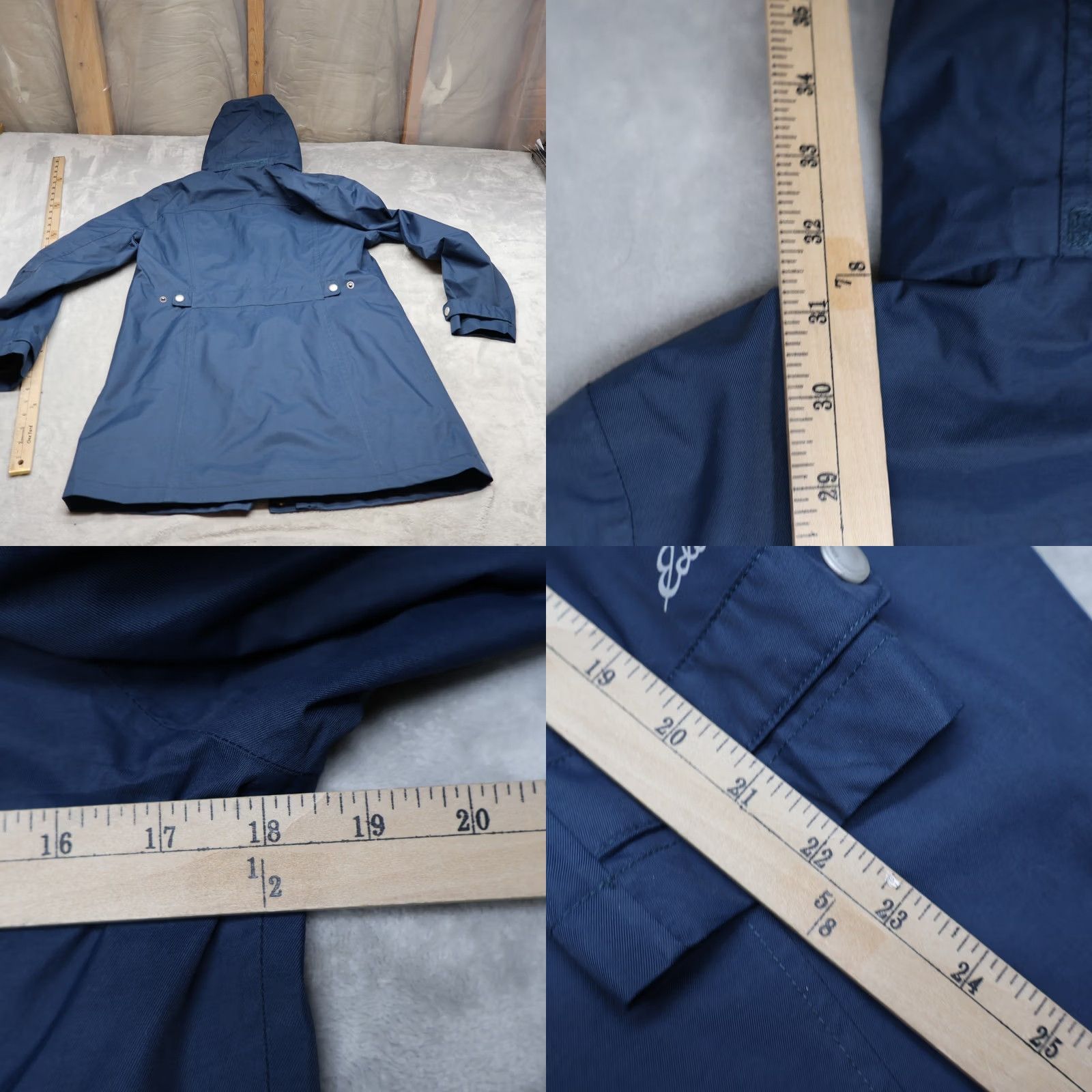 Eddie Bauer Eddie Bauer Rain Jacket Women M Blue Full Zip Wind Water Resistant Outer Shell Nylon Parka Outdoor Casual Travel Size M / US 6-8 / IT 42-44 - 8 Thumbnail
