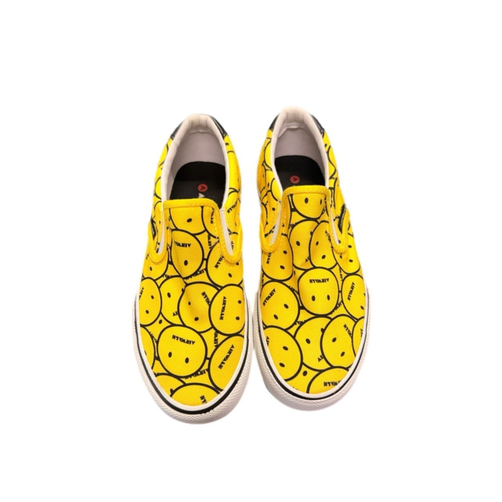 Airwalk Airwalk Smiley Face Yellow Slip-On Canvas Sneakers Size US 6.5 / IT 36.5 - 1 Thumbnail