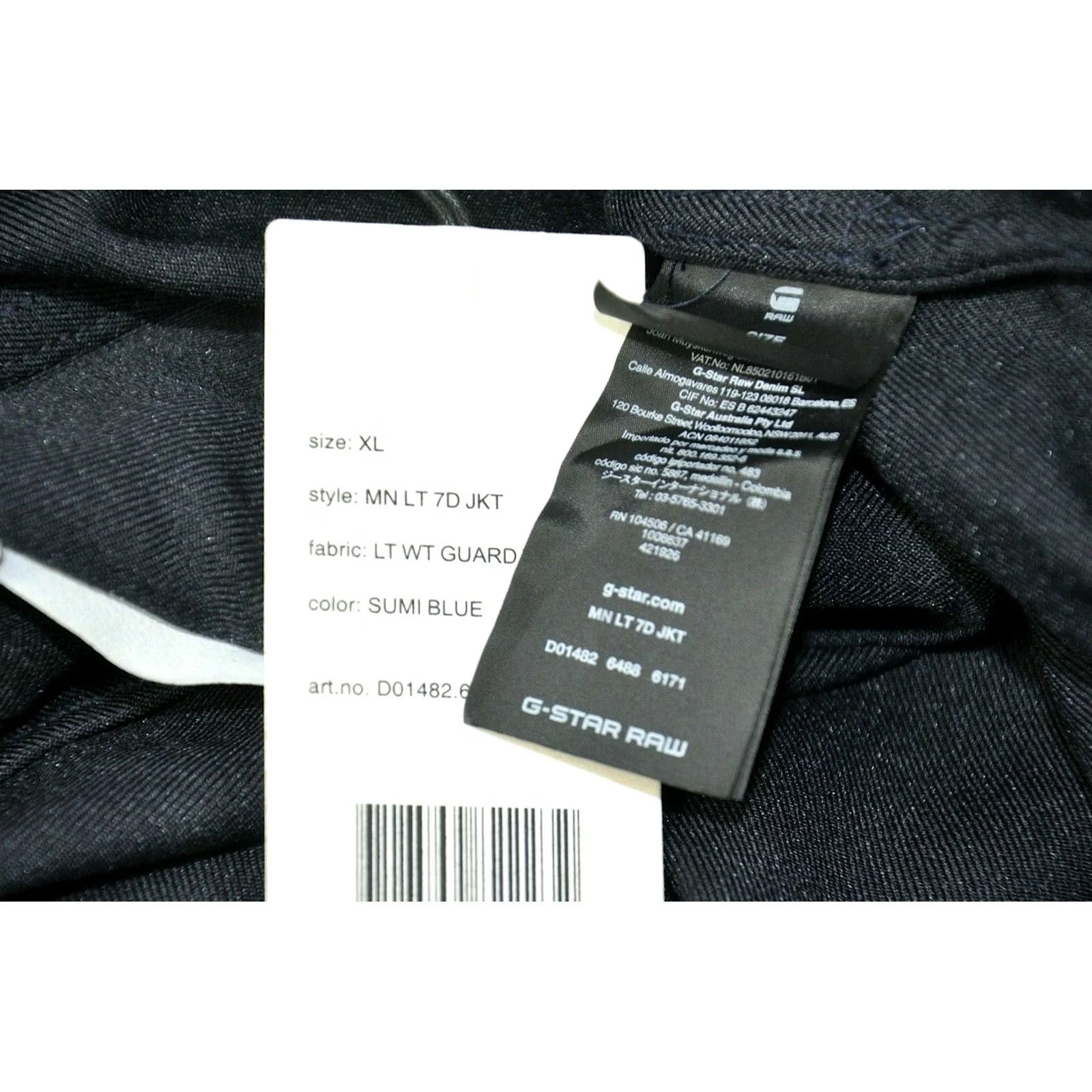 G-Star G-STAR RAW MARC NEWSON LT 7D JKT BLUE MEN'S XL Jacket Mens XL Blue Vintage No N/A Size US XL / EU 56 / 4 - 8 Thumbnail