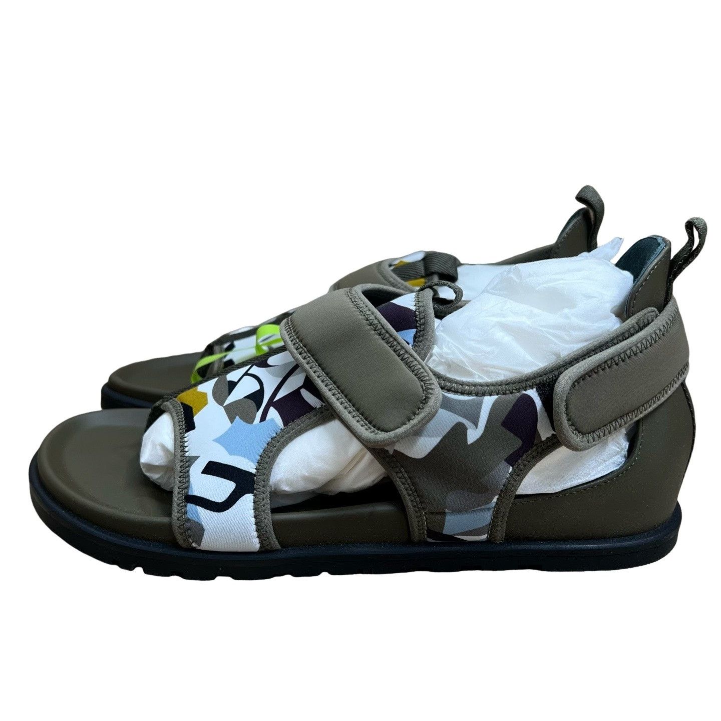 Hermes Hermes Giorno Patterned Velcro Sandals Size 8.5 Size US 8.5 / EU 41-42 - 1 Thumbnail