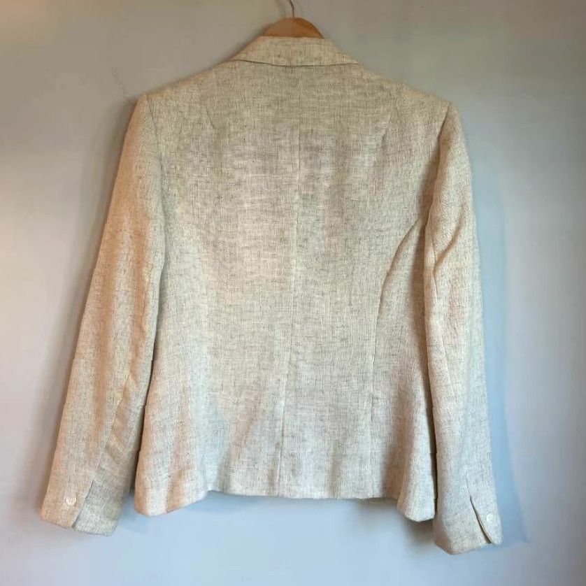 Vintage Villager Womens Beige Long Sleeve Blazer Jacket Size 12 Size XL / US 12-14 / IT 48-50 - 2 Thumbnail
