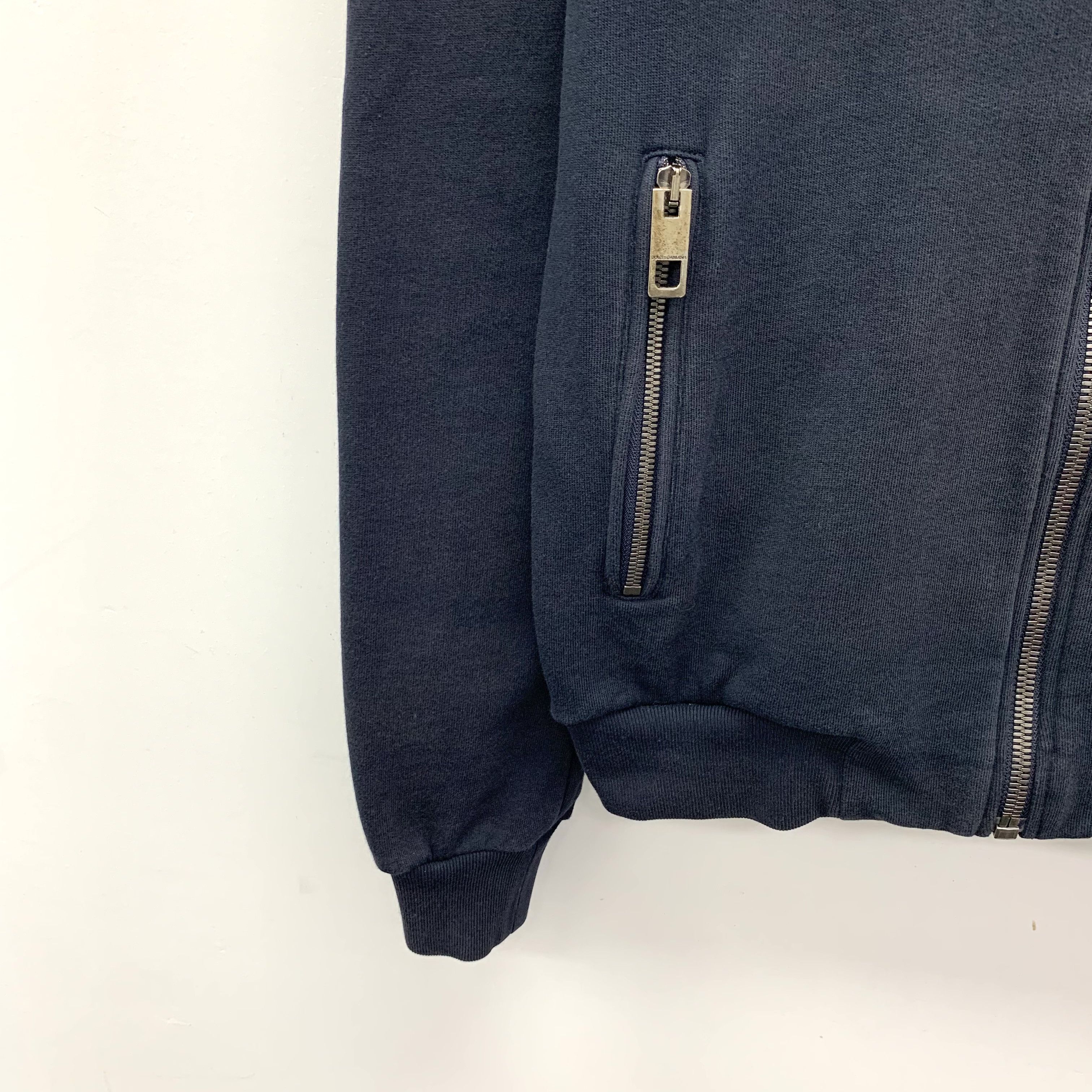 Dolce & Gabbana Dolce & Gabbana Blue Logo Hoodie Jacket (XL) Size US XL / EU 56 / 4 - 7 Thumbnail