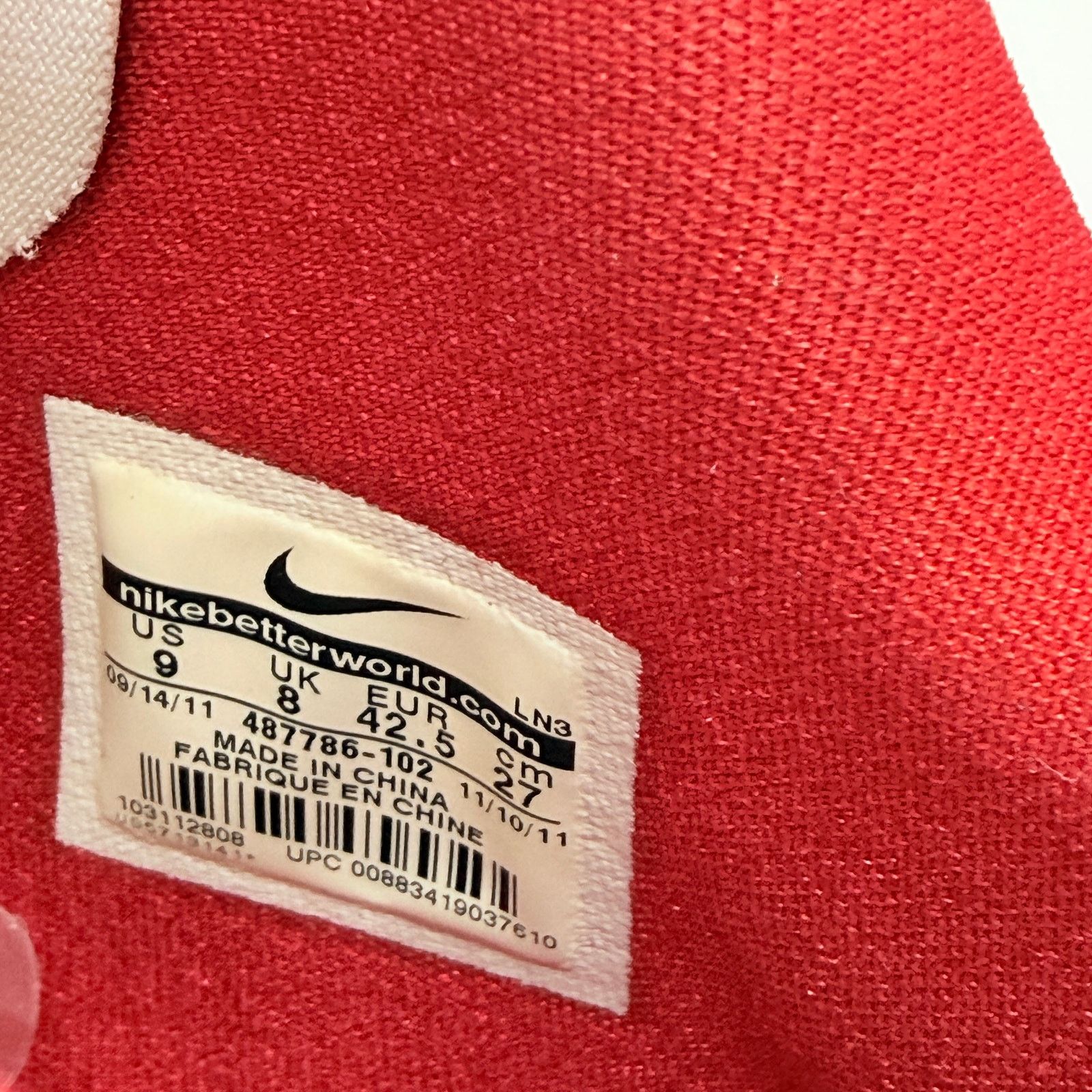 Nike Nike Zoom Hyperenforcer White Red Black 487786-102 Size US 9 / EU 42 - 3 Thumbnail