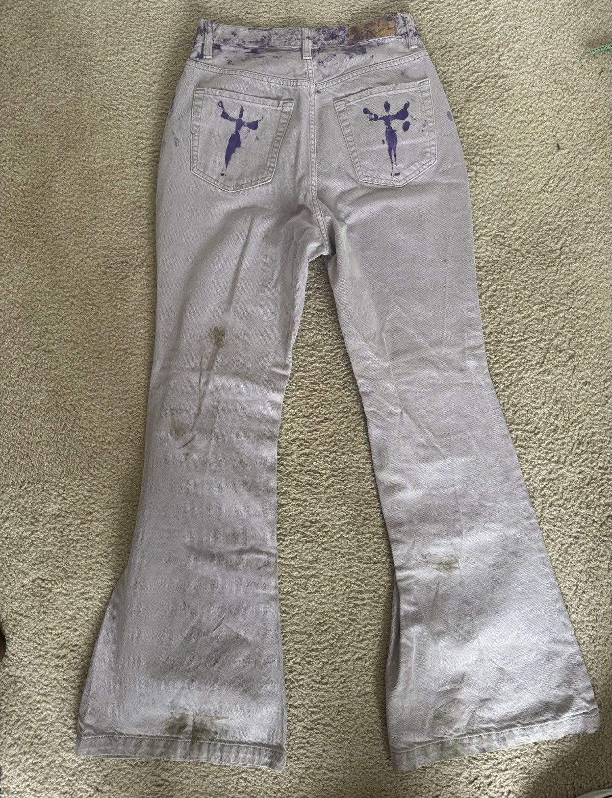 Pacsun Custom Pacsun 1 of 1 Jesus Christ Print Flare by r7pzi Size US 30 / EU 46 - 2 Thumbnail