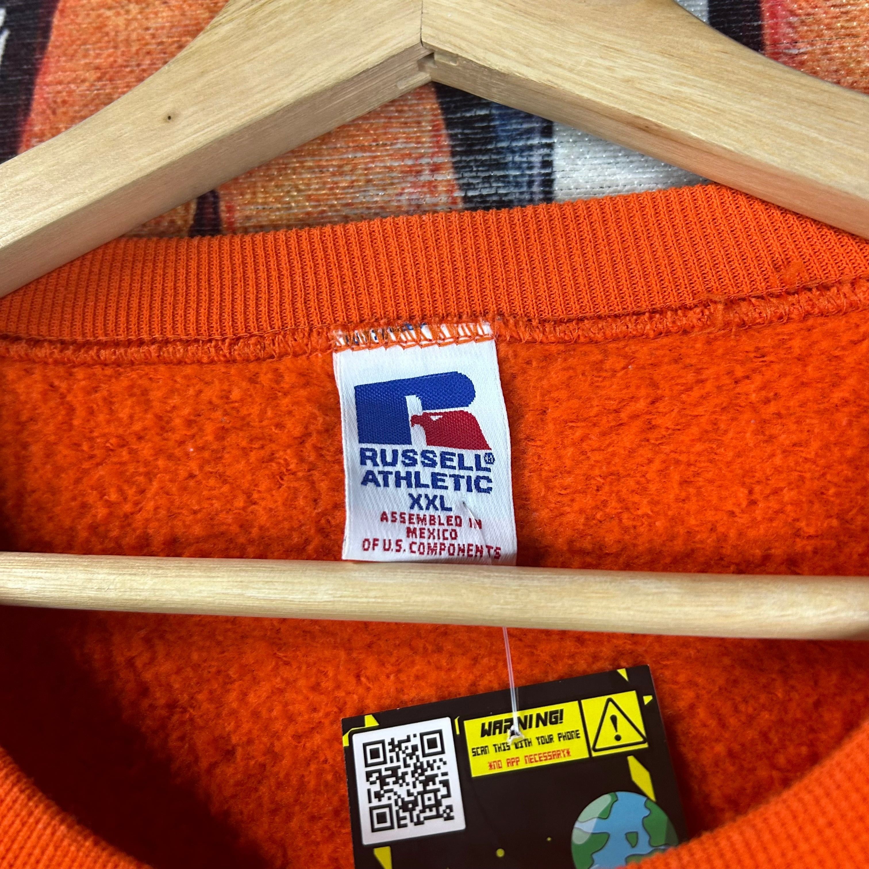 Russell Athletic Y2K Russell Athletic Orange Sweatshirt Size 2XL Size US XXL / EU 58 / 5 - 3 Thumbnail