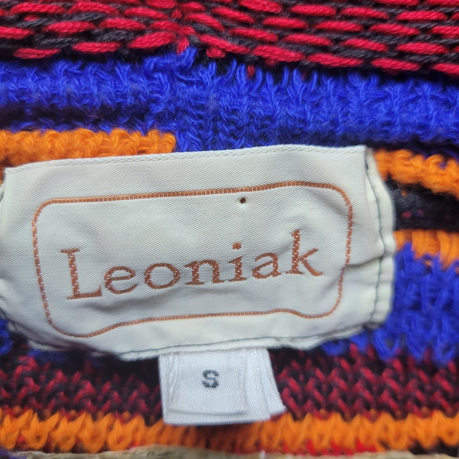 Vintage VINTAGE LEONIAK COOGI STYLE 3D KNIT PULLOVER SWEATER Sz S Size US S / EU 44-46 / 1 - 4 Thumbnail