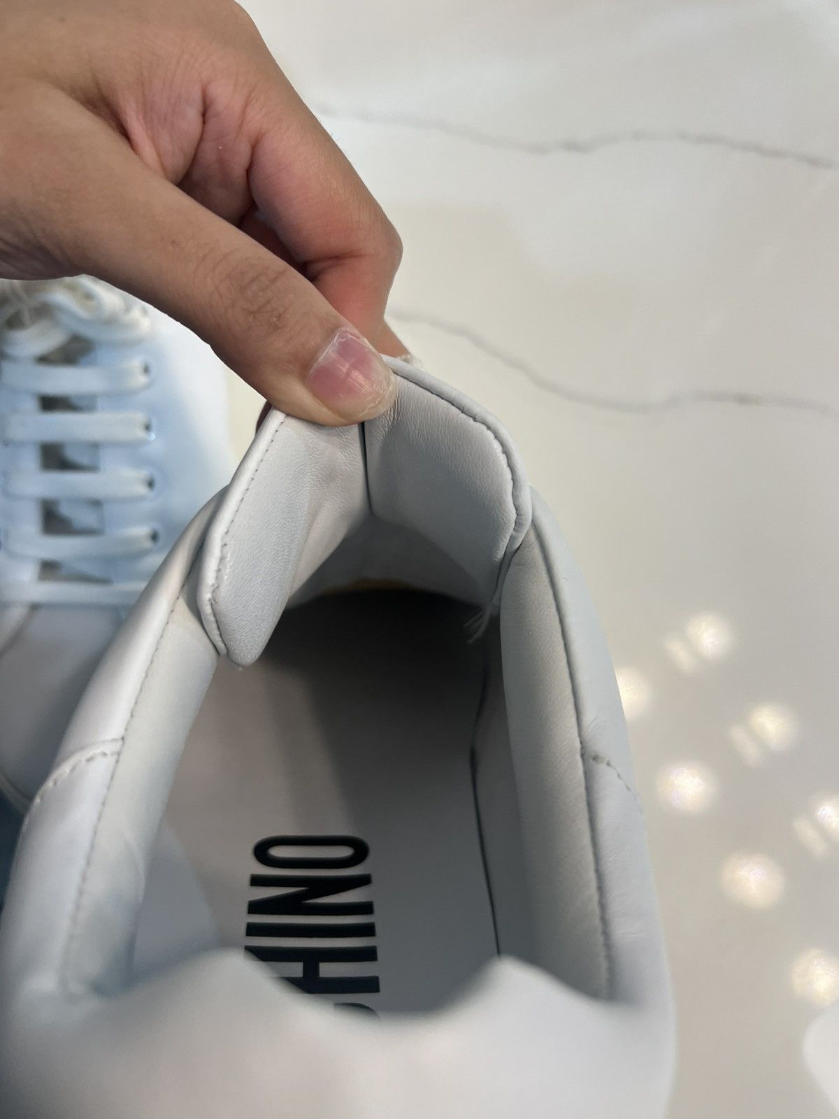 Moschino Moschino Logo-Printed Lace-Up Sneakers Size US 11 / EU 44 - 13 Thumbnail