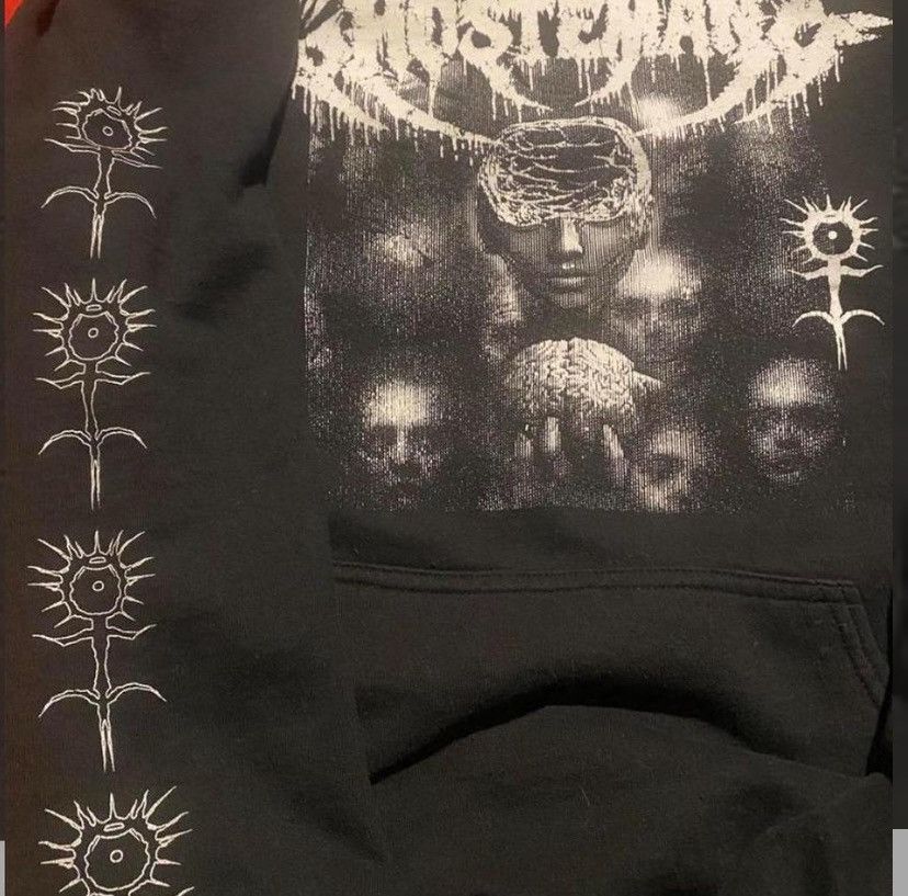 image of Ghostemane Hiadica Hoodie in Black, Men's (Size Large)