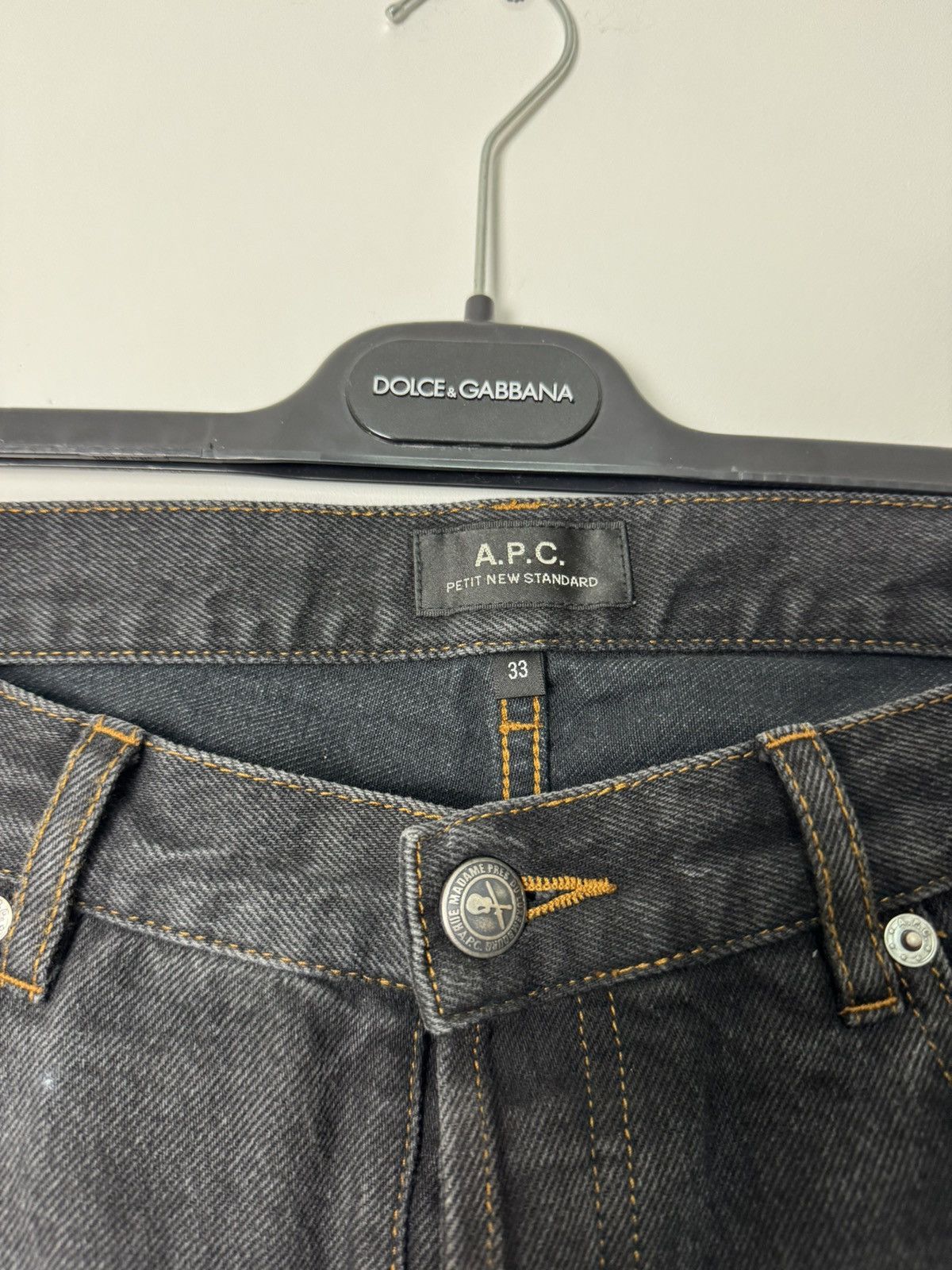 Petit New Standard Washed Black Denim Jeans luxury
