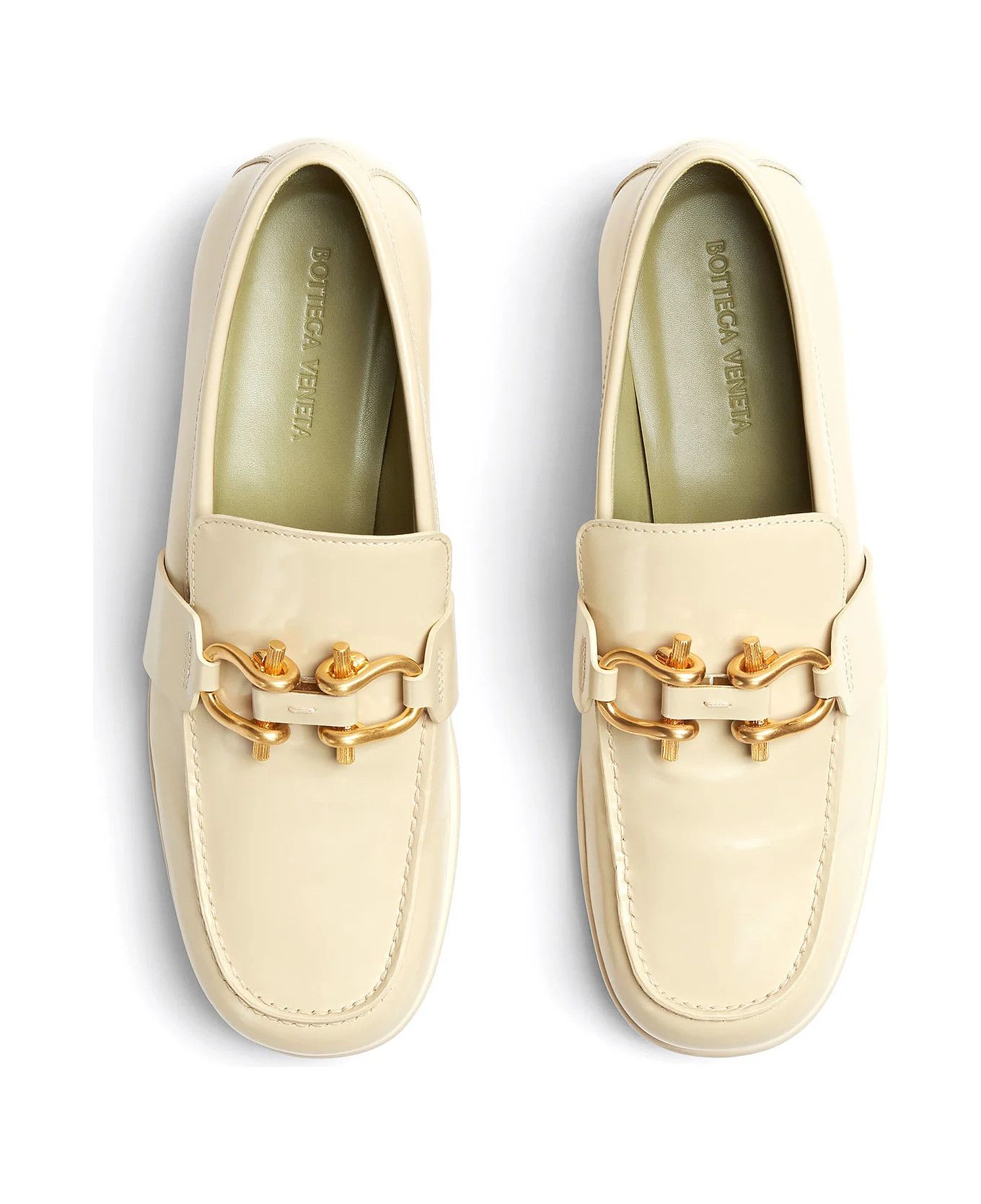 Bottega Veneta o1n1vont0625 Monsieur Mocassin Calfskin Loafers in Butter Size US 6 / IT 36 - 4 Thumbnail