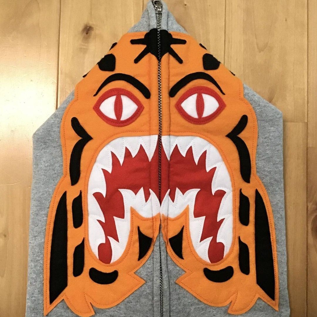 Bape BAPE Tiger Full Zip Hoodie a bathing ape Size US M / EU 48-50 / 2 - 3 Thumbnail