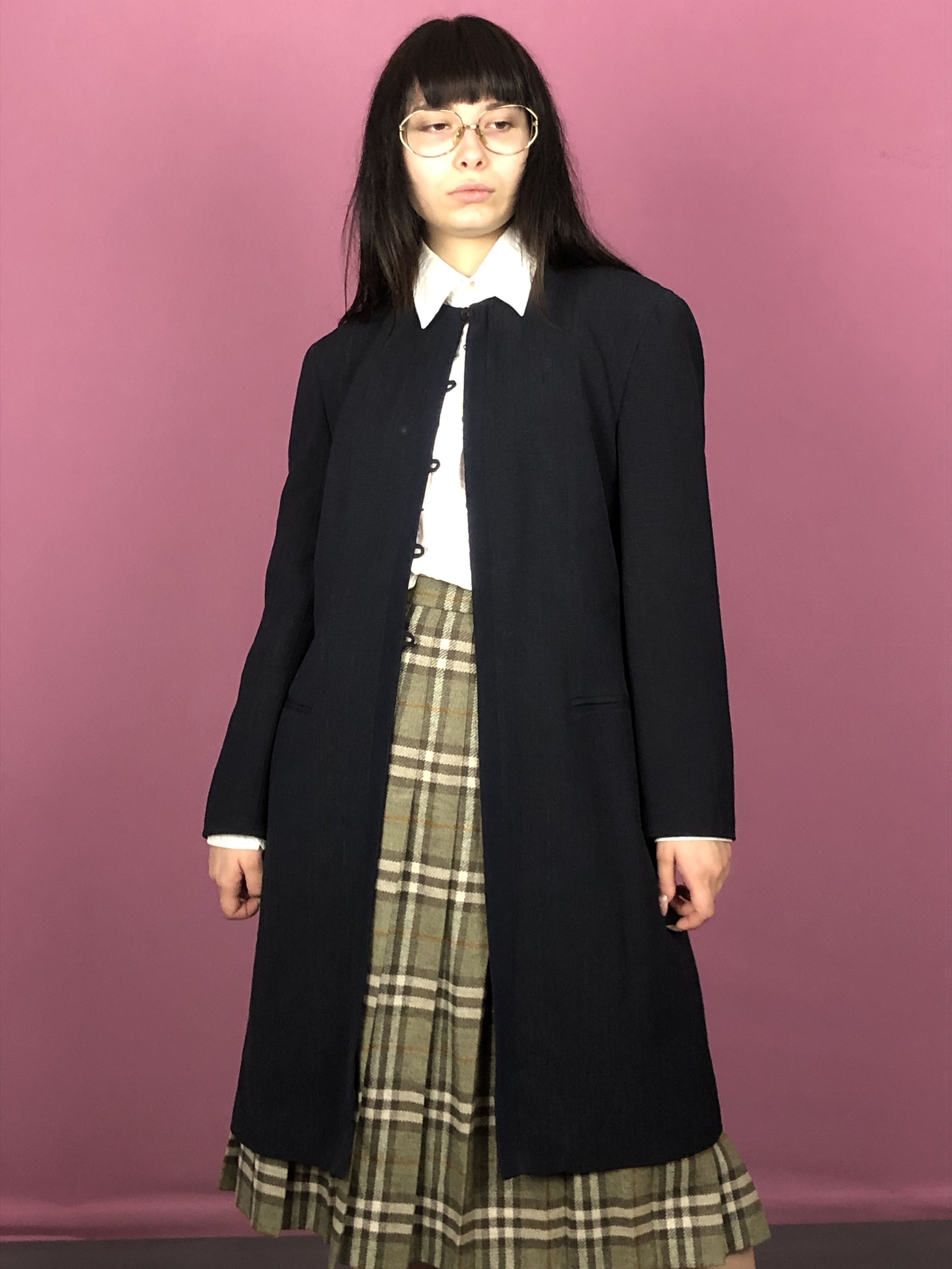 Armani × Giorgio Armani 90s Giorgio Armani Vintage Women's Silk Coat - Size 48 / M Size XL / US 12-14 / IT 48-50 - 1 Thumbnail