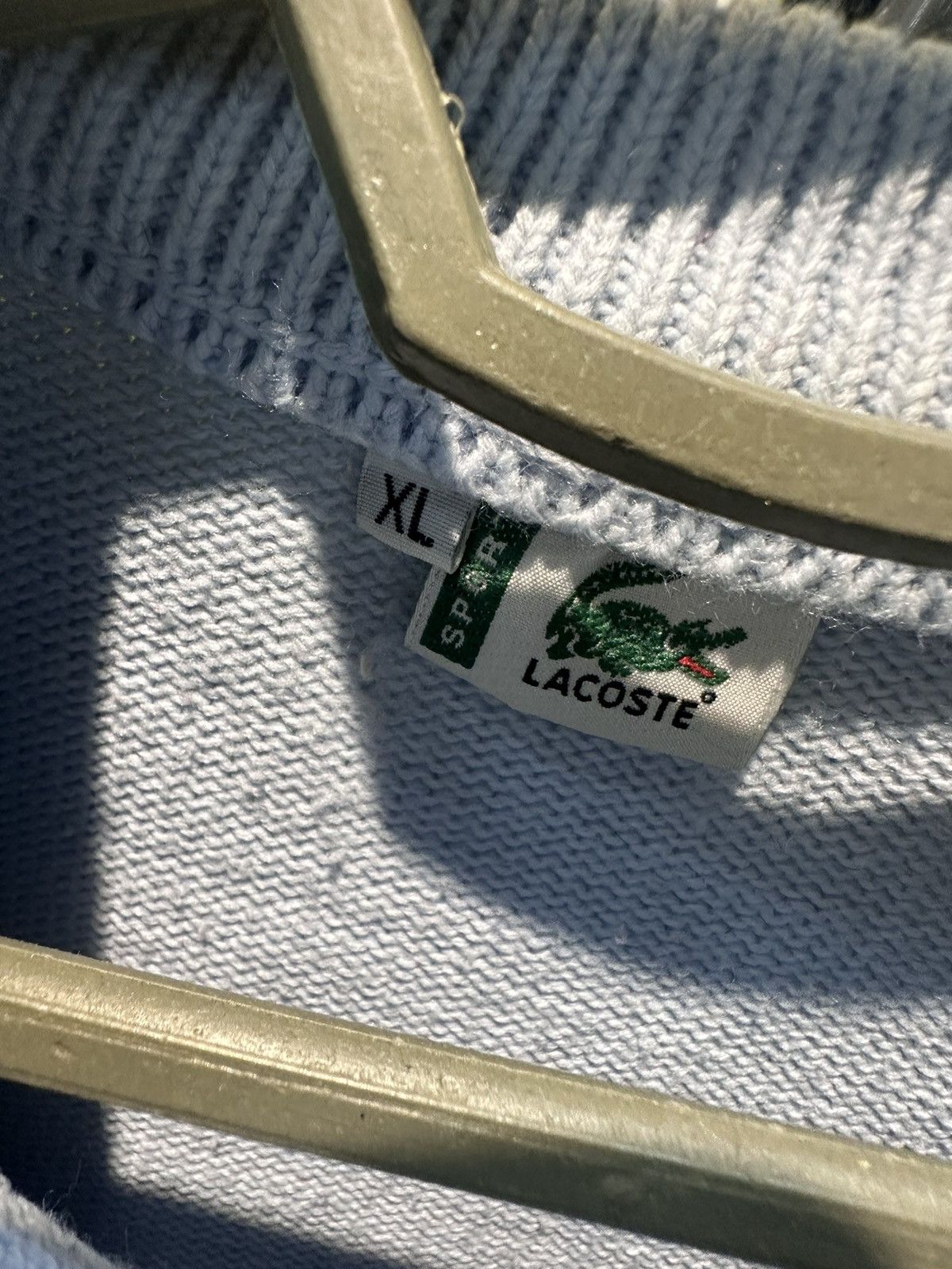 Other × Vintage Vintage Lacoste sweater blue size L logo knitted Size US L / EU 52-54 / 3 - 7 Thumbnail
