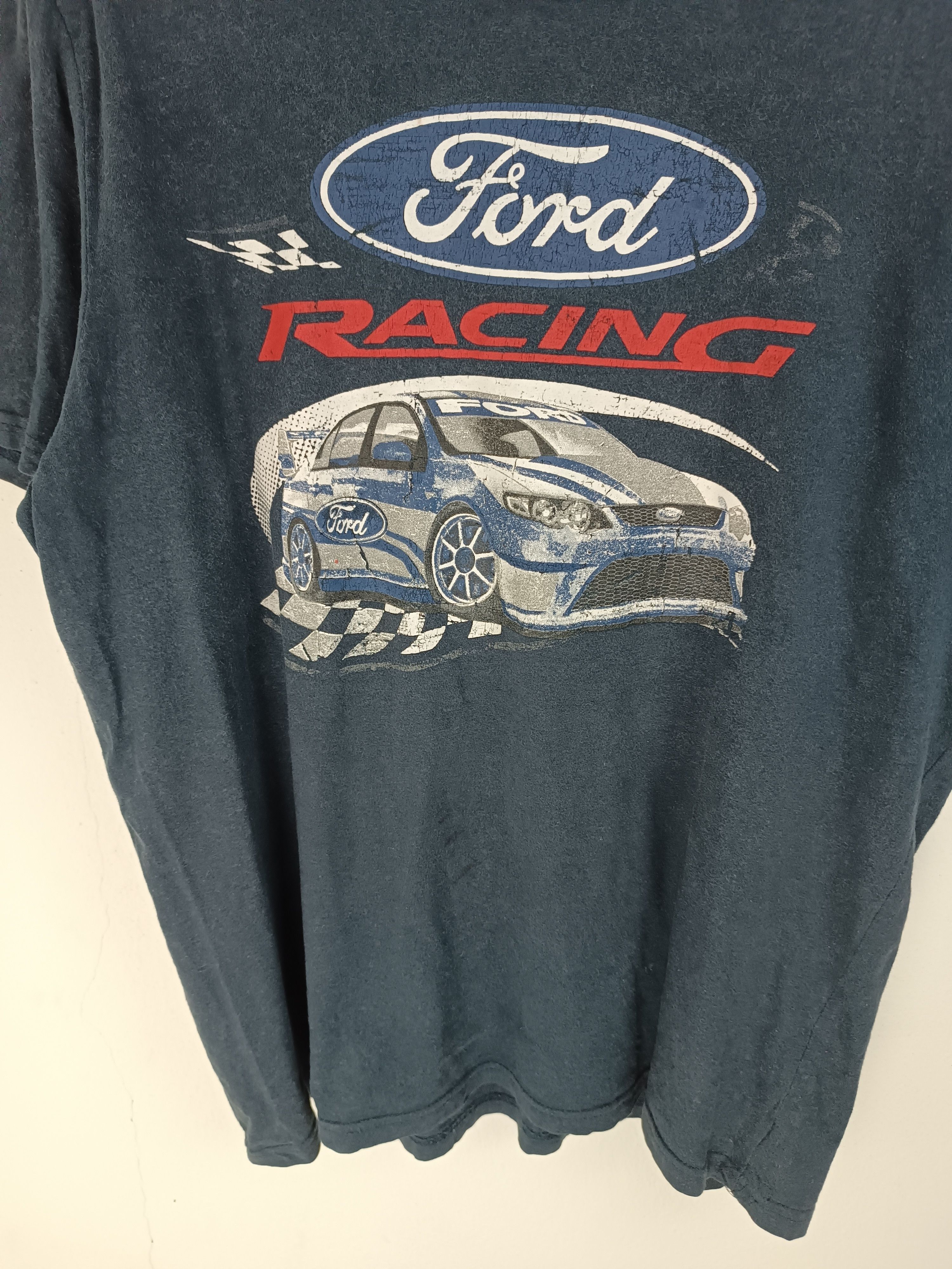 NASCAR VINTAGE FORD RACING RALLY NASCAR JDM F1 FADED TEE Size US L / EU 52-54 / 3 - 6 Thumbnail