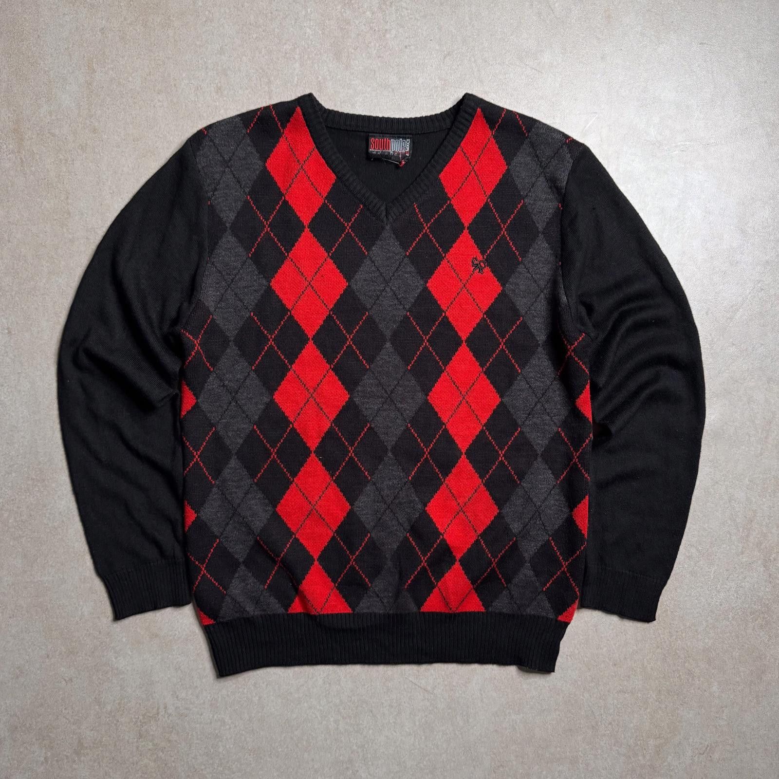Southpole Vintage South Pole Black/Red Sweater - 3XS Size US XS / EU 42 / 0 - 1 Thumbnail