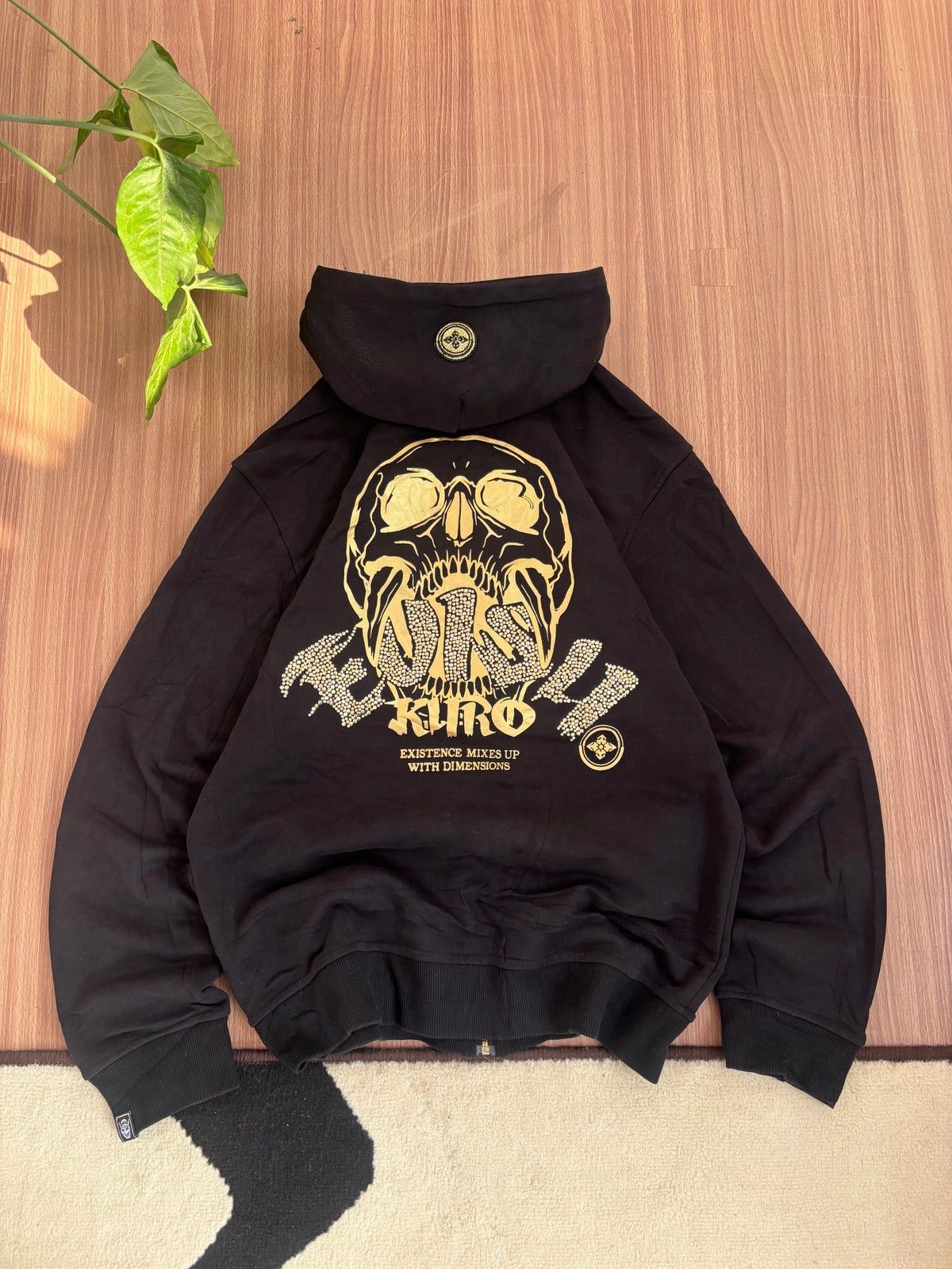 Evisu Evisu Kuro Gold Skull Rhinestone Bling hoodie Size US L / EU 52-54 / 3 - 2 Thumbnail