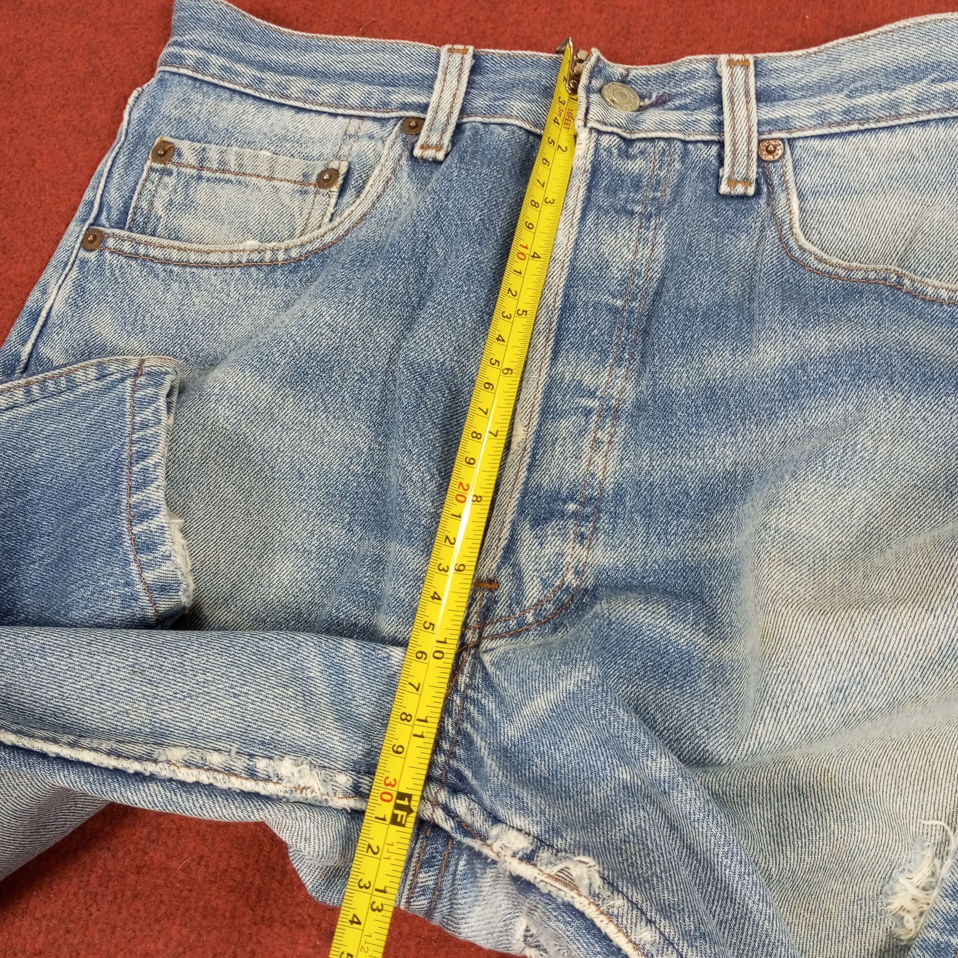 Levi's × Vintage Levis 501 Streetwear Style Distressed Jeans Size US 31 - 8 Thumbnail