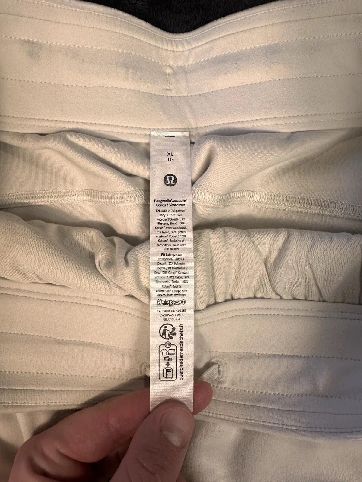 Lululemon Lululemon Women’s Velvet Scuba Wide-Leg Pants Bone XL Size 40" / US 18 - 2 Thumbnail