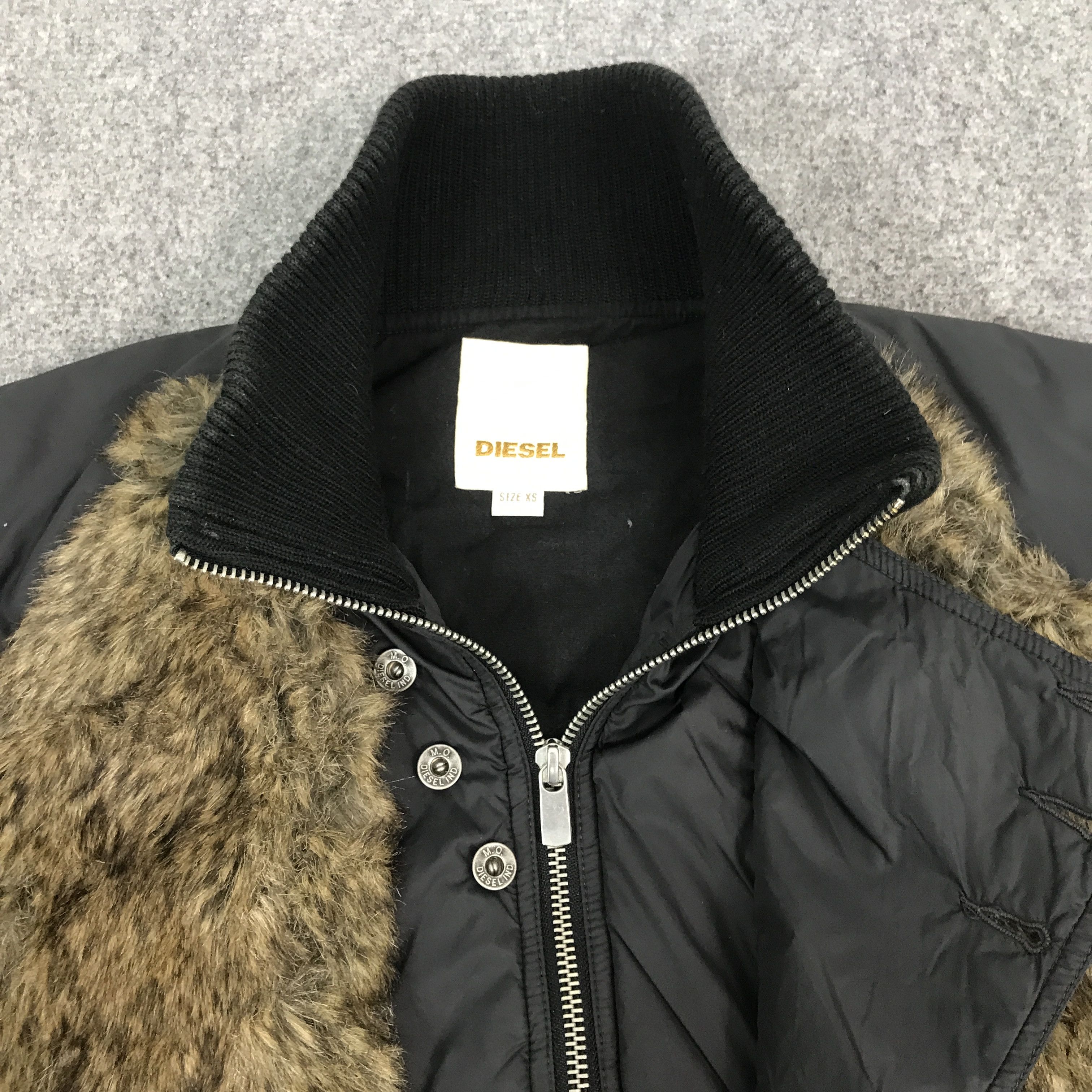 Diesel × Vintage Diesel fur design jacket rare jacket Size US XS / EU 42 / 0 - 7 Thumbnail