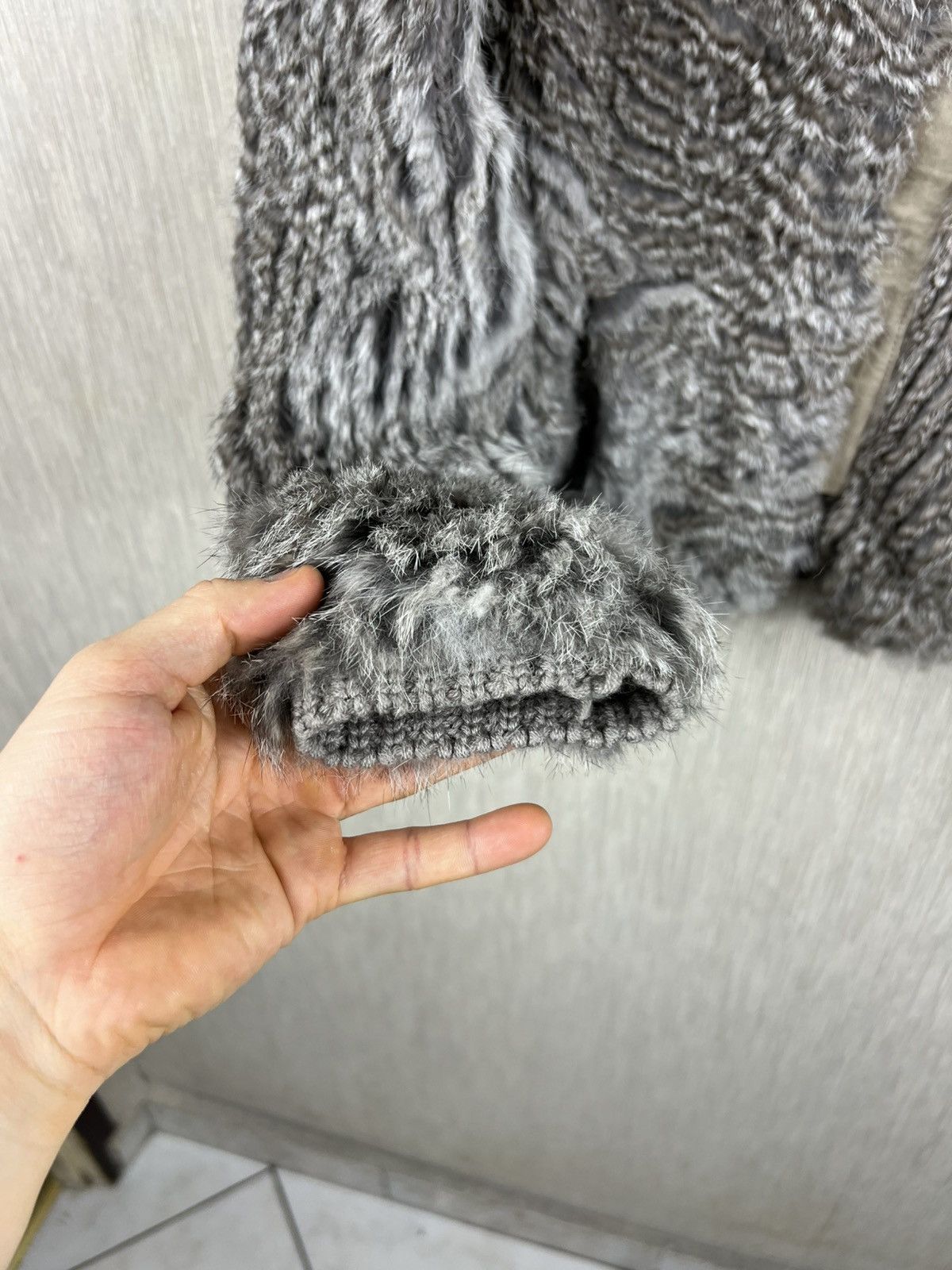 Helmut Lang Archive Helmut Lang vintage real rabbit fur cardigan jacket Size S / US 4 / IT 40 - 15 Thumbnail