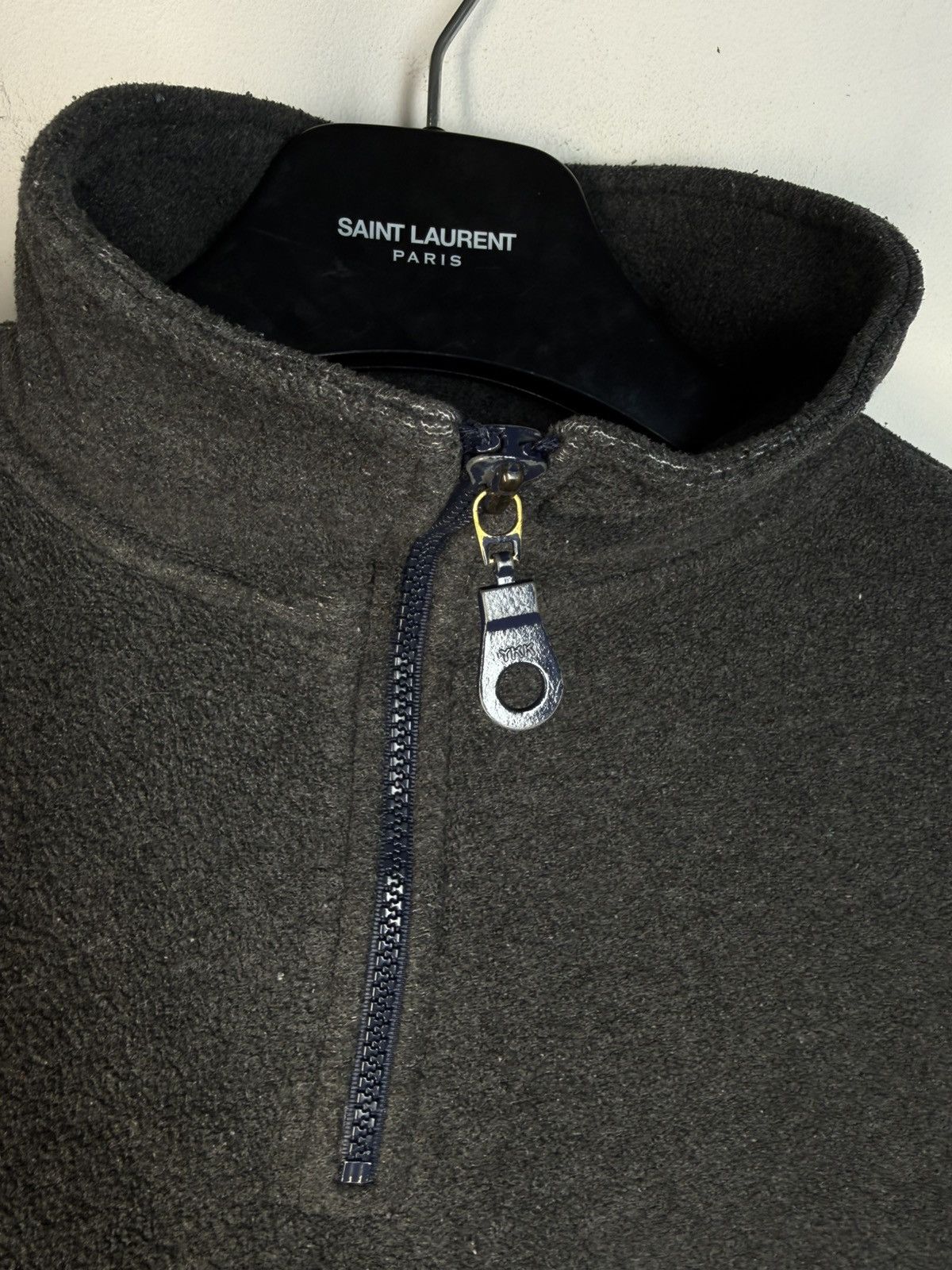 Yves Saint Laurent 90s Fleece YSL Sweatshirt Quarter Zip Vintage Yves Saint Size US XL / EU 56 / 4 - 20 Thumbnail