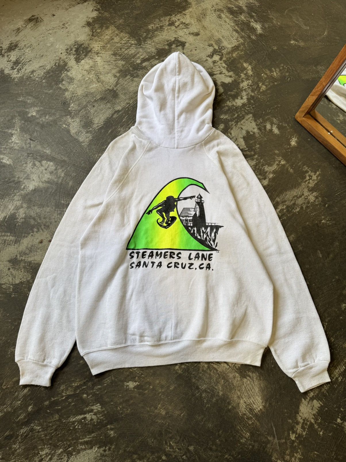 Santa Cruz Skateboards VINTAGE 80’S STEAMERS LANE SANTA CRUZ SKATEBOARDS HOODIE Size US XL / EU 56 / 4 - 1 Thumbnail