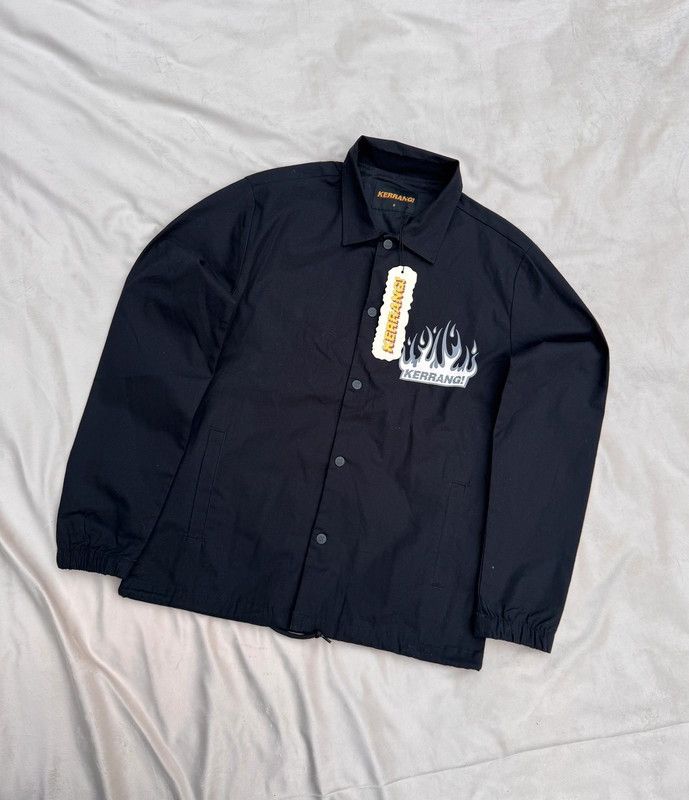 Kerrang! Coach Jacket – Rare Graphic Print Alt Rock Y2K