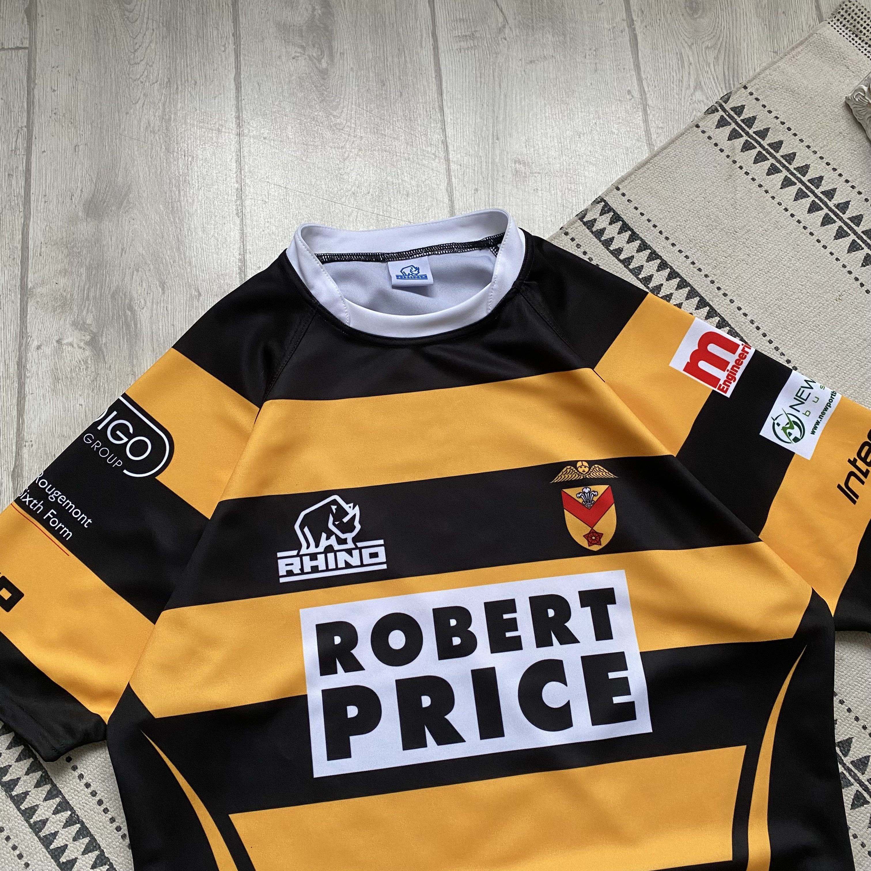 Cotton Traders 🦏 England New port rugby jersey Rhino Blokcore drill soccer Size US XL / EU 56 / 4 - 2 Thumbnail