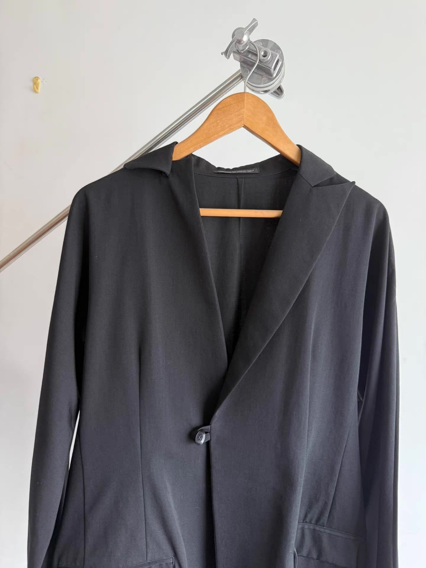 Yohji Yamamoto Yohji Yamamoto Noir Asymmetrical Blazer Q17 Size 50R - 3 Thumbnail