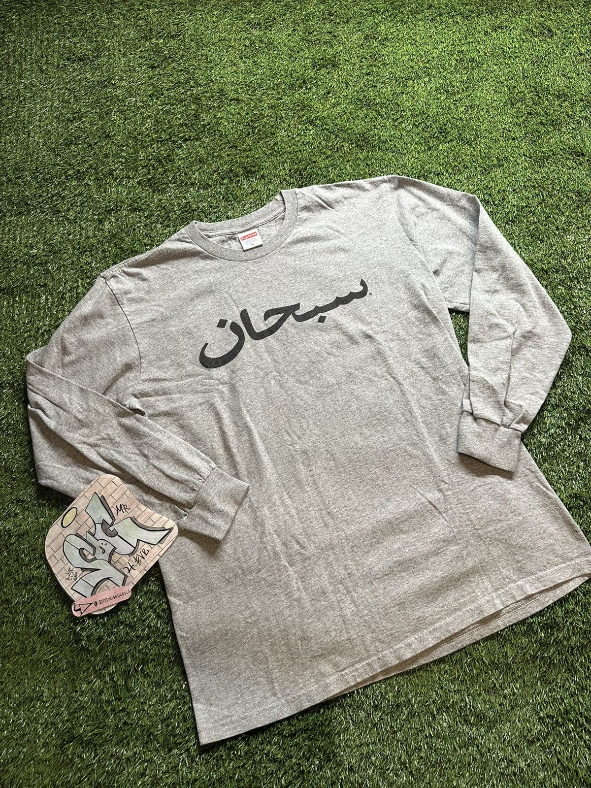 Supreme FW17 Supreme Arabic Logo Long Sleeve Tee Size US M / EU 48-50 / 2 - 4 Thumbnail