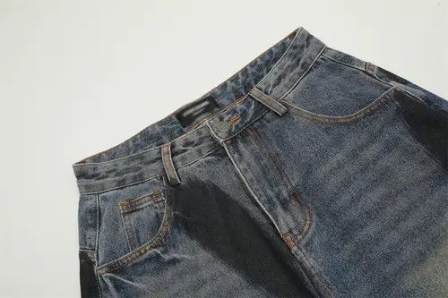 VIBE American men's loose graffiti ripped straight jeans Size US 32 / EU 48 - 4 Thumbnail