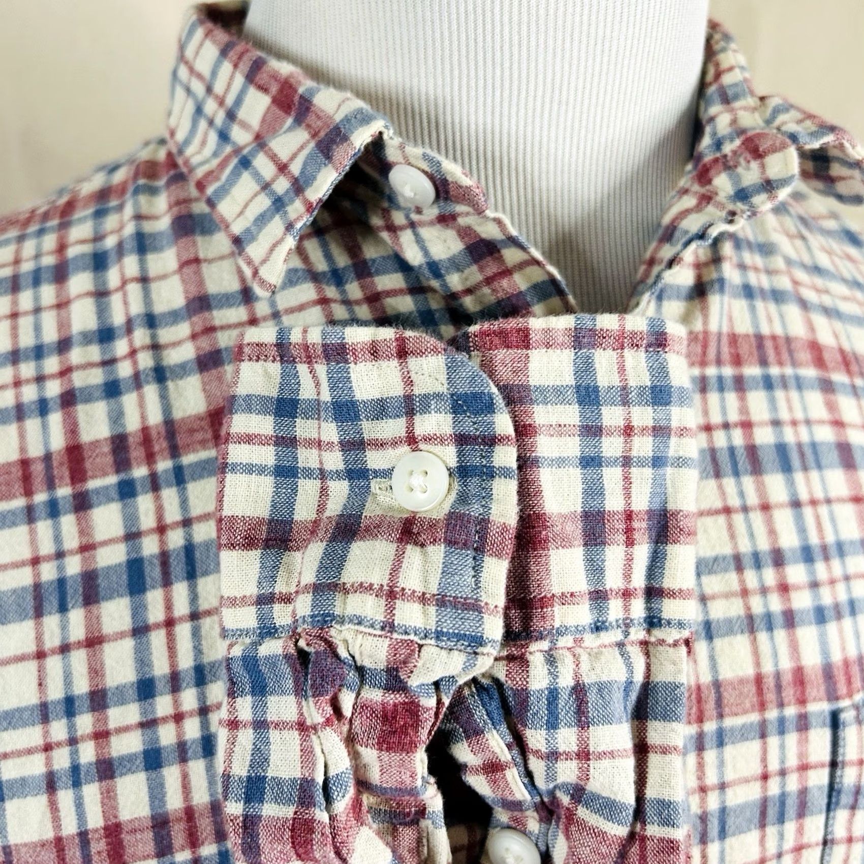 J.Crew J.CREW Shirt Button-Front Plaid 100% Cotton Large Multicolor Casual Shirt Men L Size US L / EU 52-54 / 3 - 4 Thumbnail