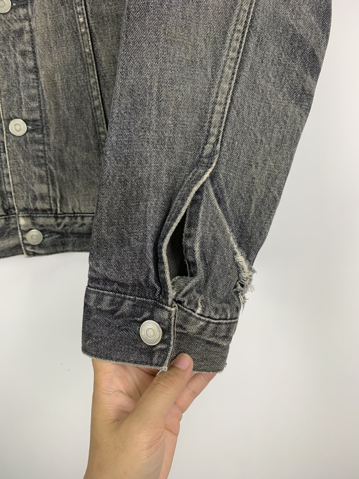 Japanese Brand Vintage Black Number Denim Jacket Size US L / EU 52-54 / 3 - 13 Thumbnail